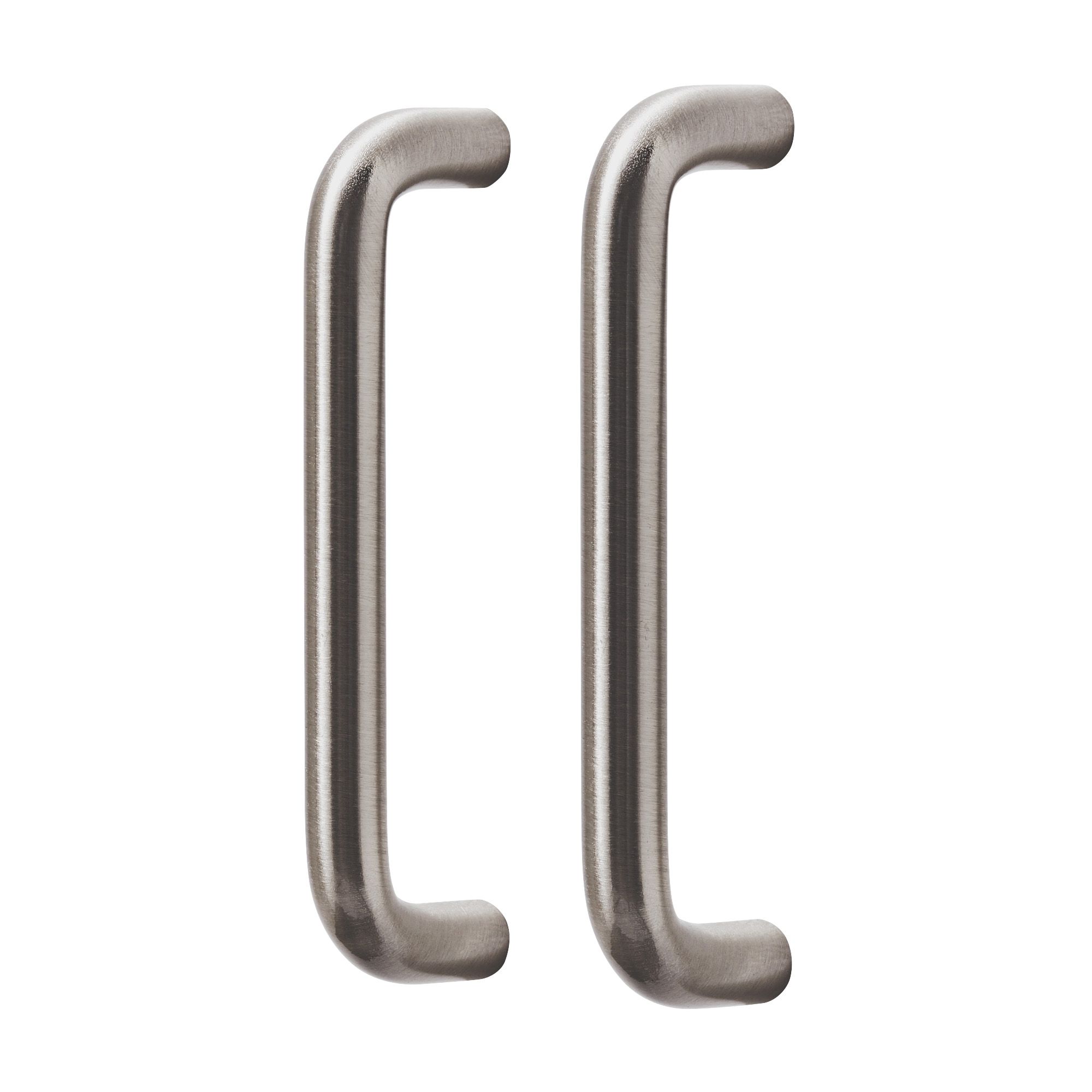GoodHome Gen Nickel effect Kitchen cabinets Handle (L)10.6cm