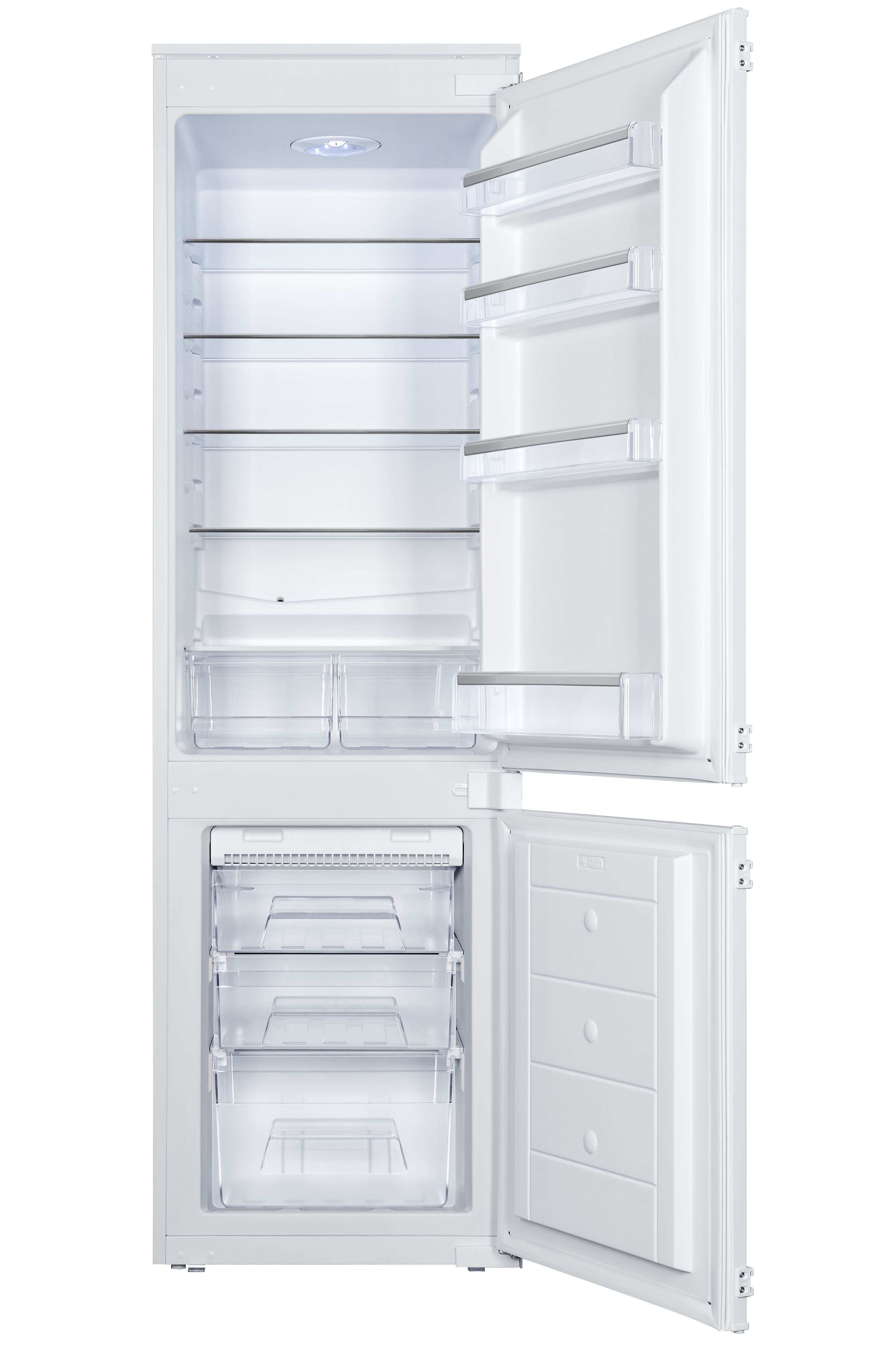 GoodHome GHBI7030FFUK 70:30 Classic Integrated Automatic defrost Fridge freezer - White