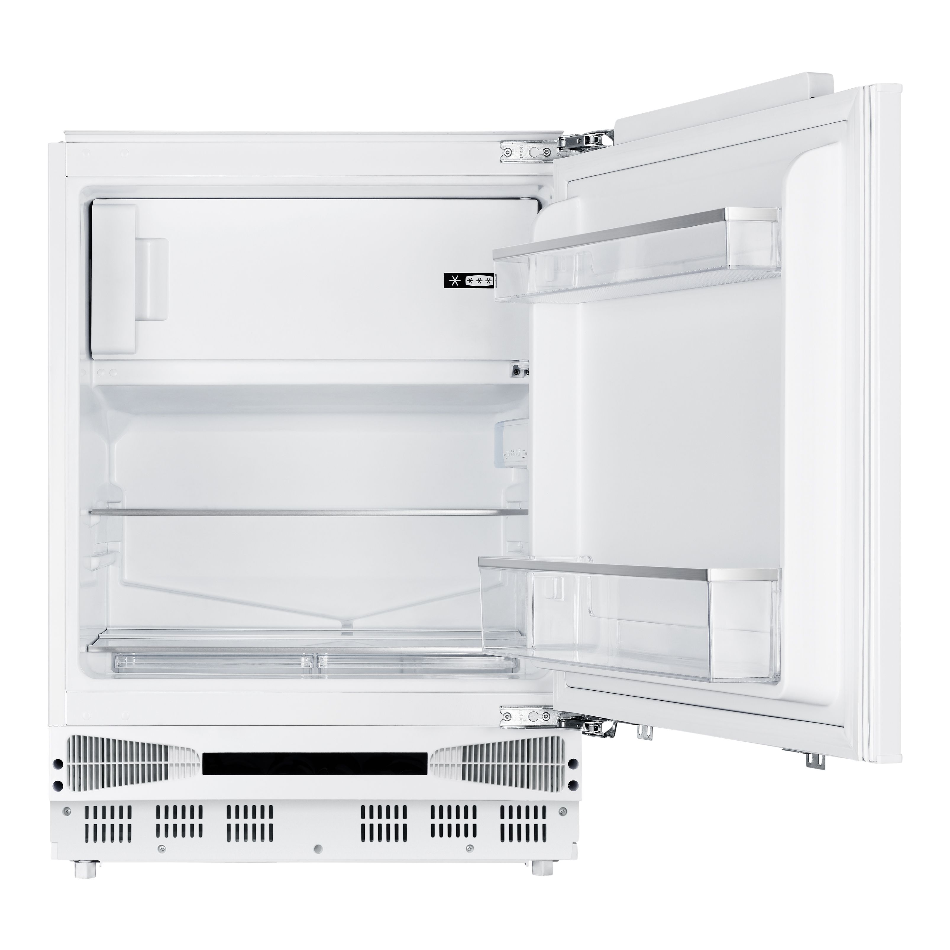 GoodHome GHBUFFUKa Classic Integrated Fridge freezer - Gloss white