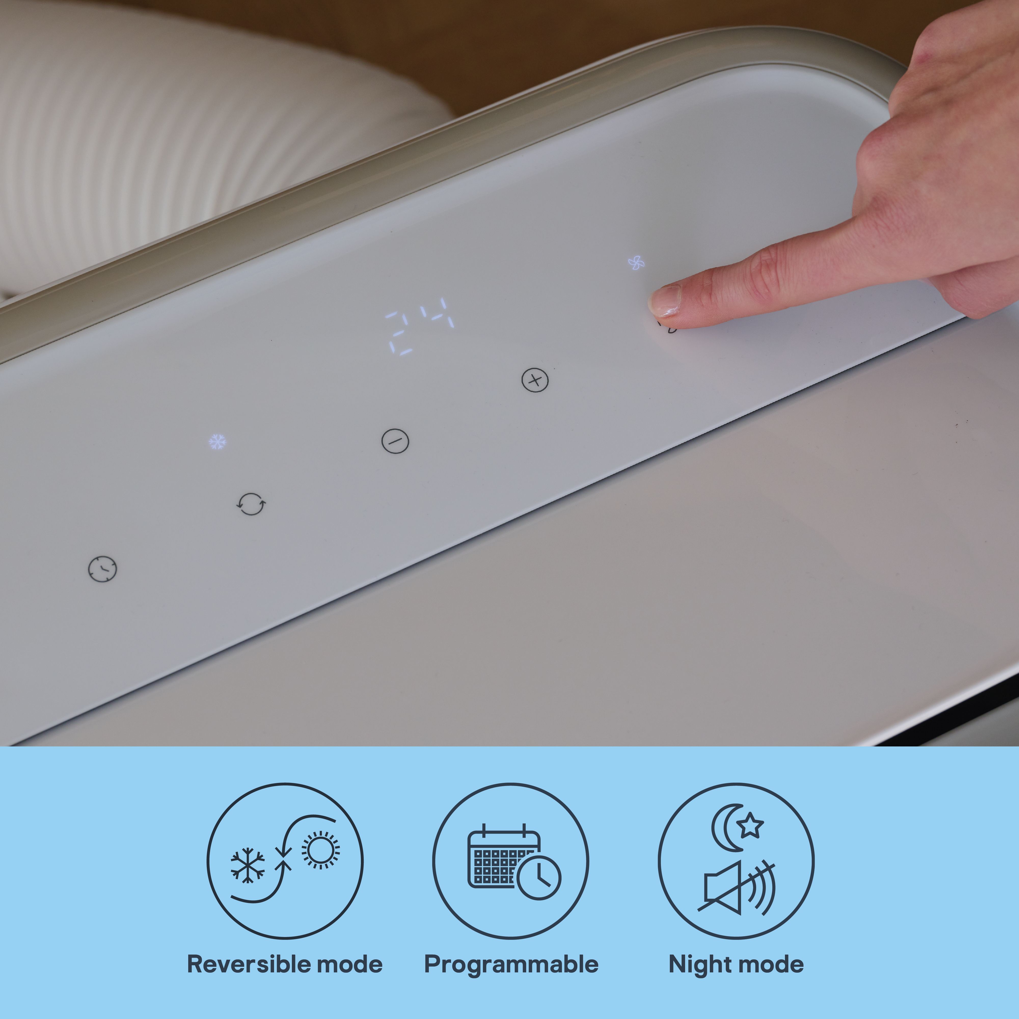 GoodHome GHLAC12-RMK 12000BTU Freestanding Smart Air conditioner