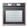 GoodHome GHPY71 Built-in Single Pyrolytic Oven - Brushed black stainless steel effect
