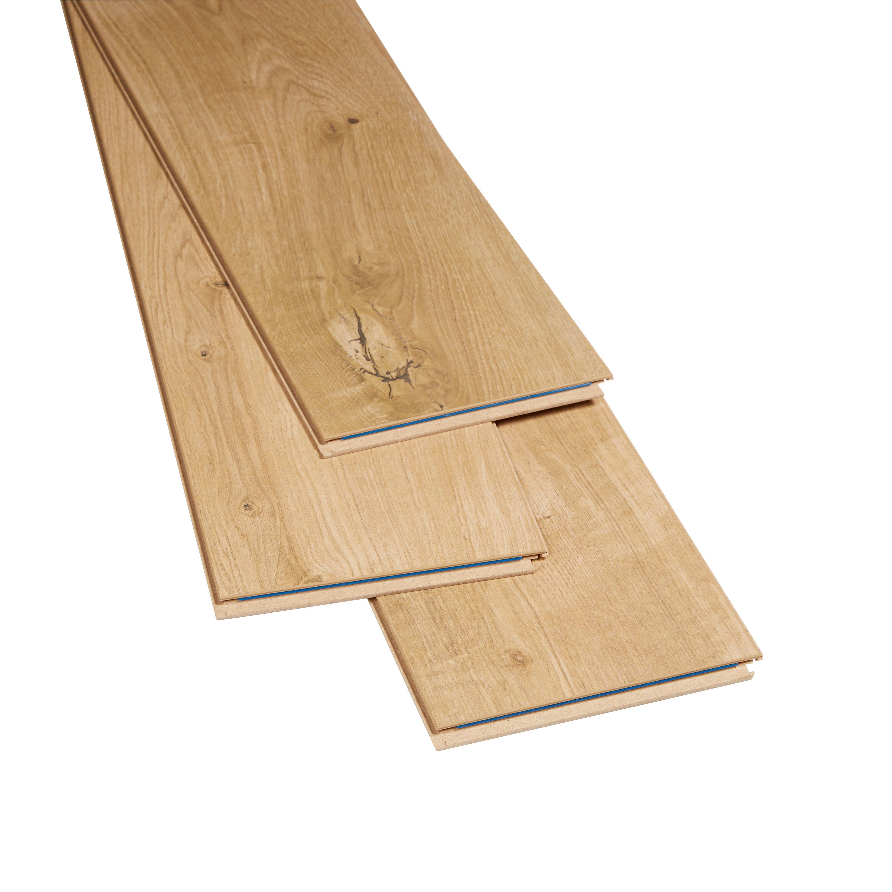 GoodHome Gladstone Oak effect Laminate Flooring, 1.996m²