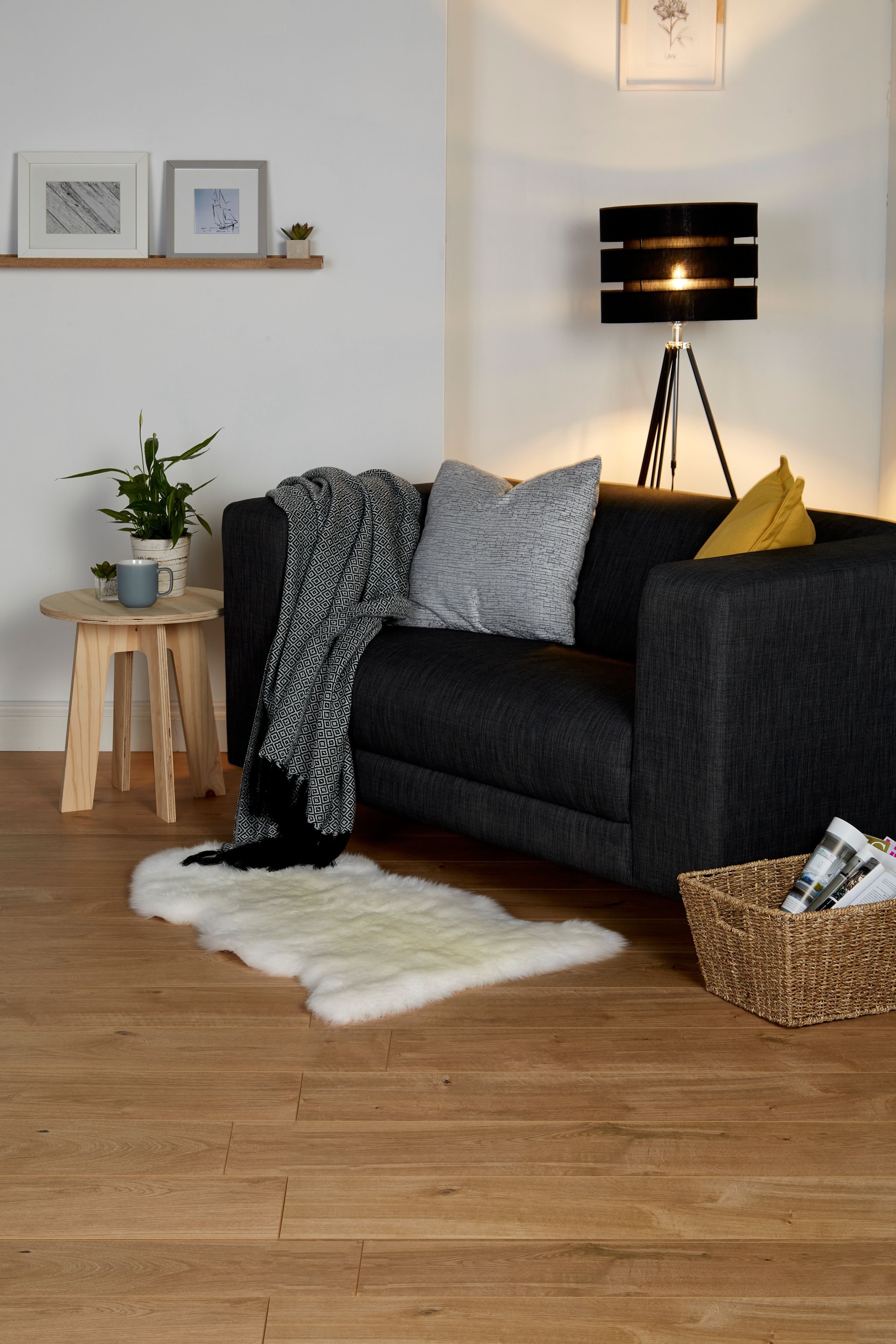 GoodHome Gladstone Oak effect Laminate Flooring, 1.996m²