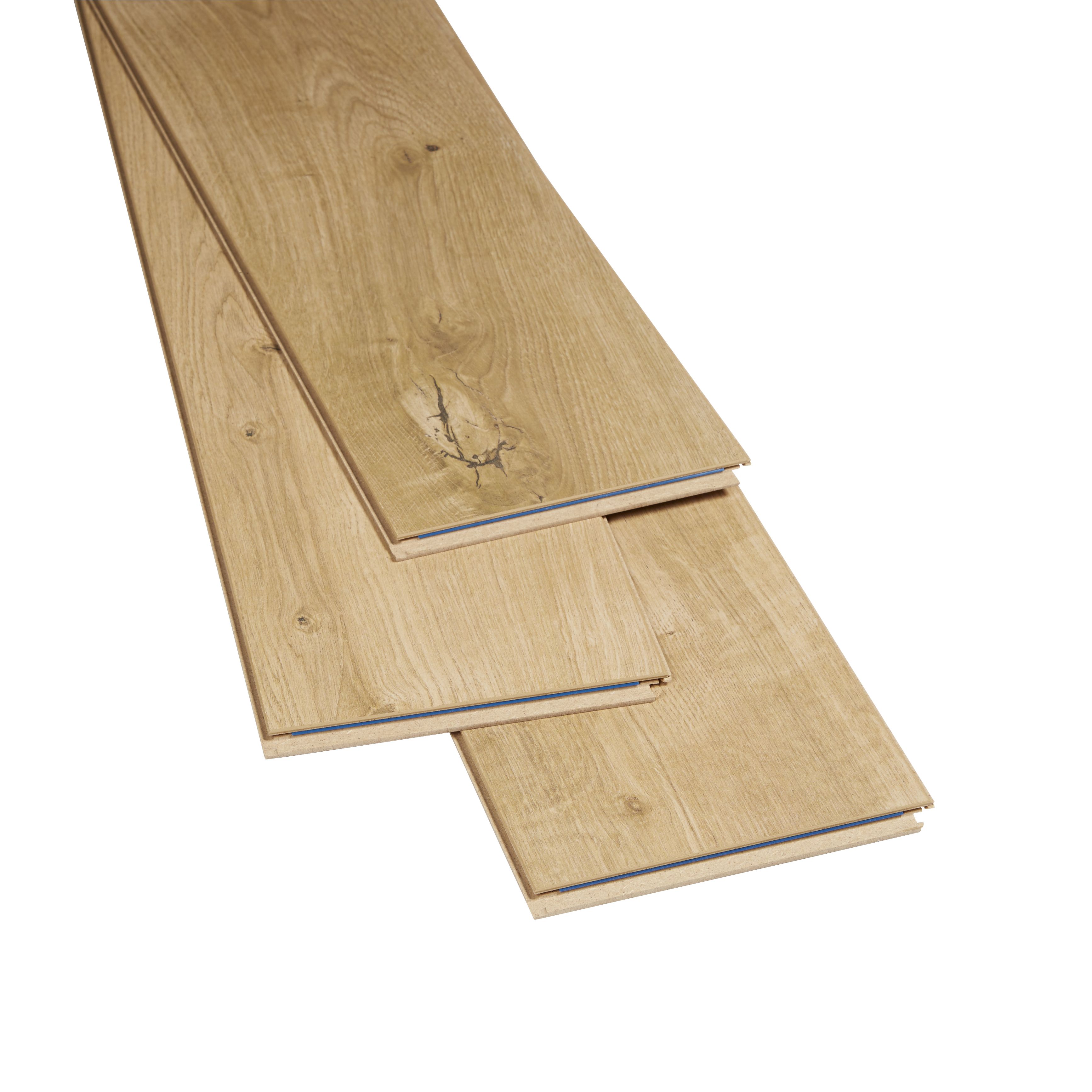 GoodHome Gladstone Oak effect Laminate Flooring, 1.996m²