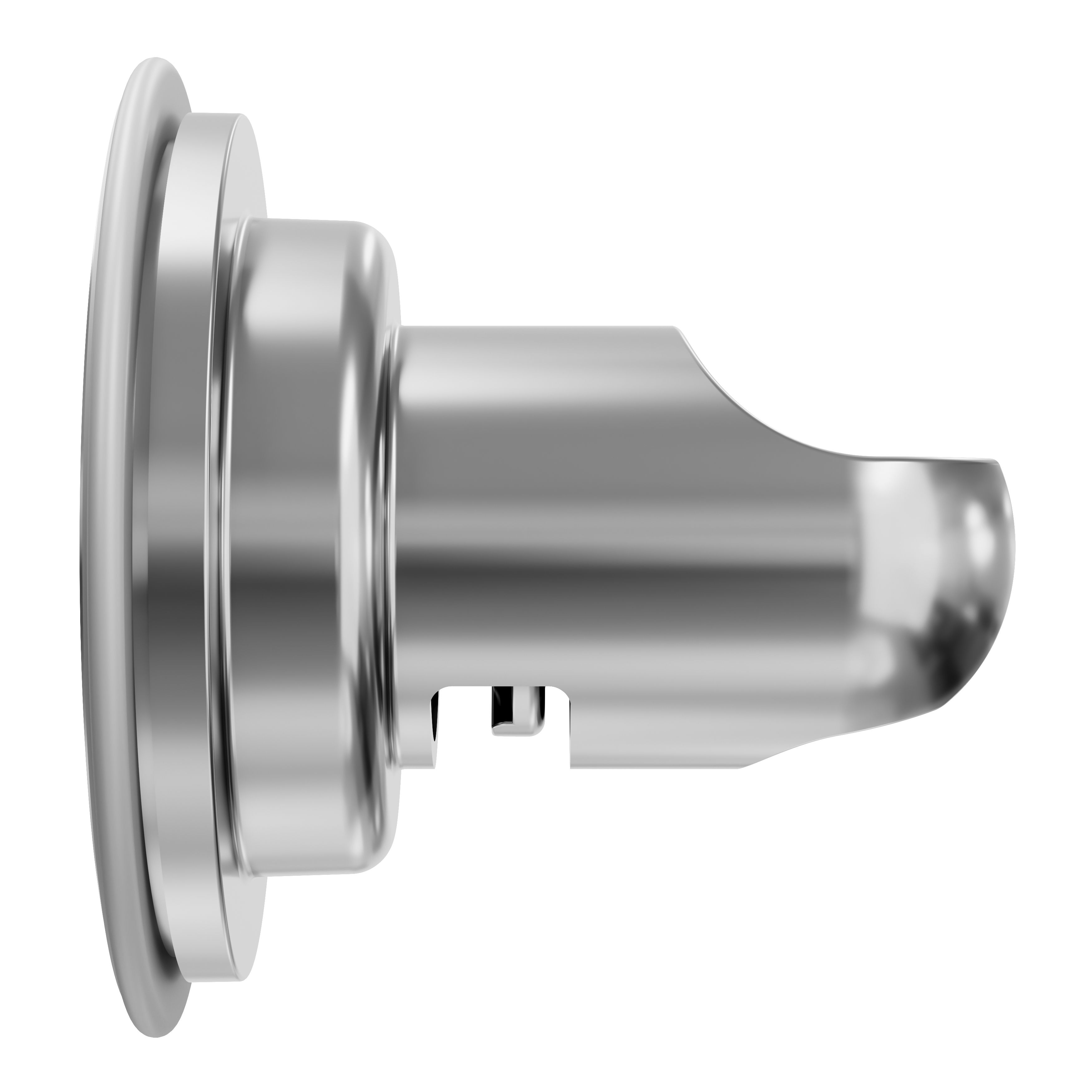 GoodHome Gloss Chrome effect Adhesive Wall-mounted Shower head holder