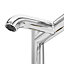 GoodHome Gloss Chrome effect Deck-mounted Manual Double Bath Filler Tap