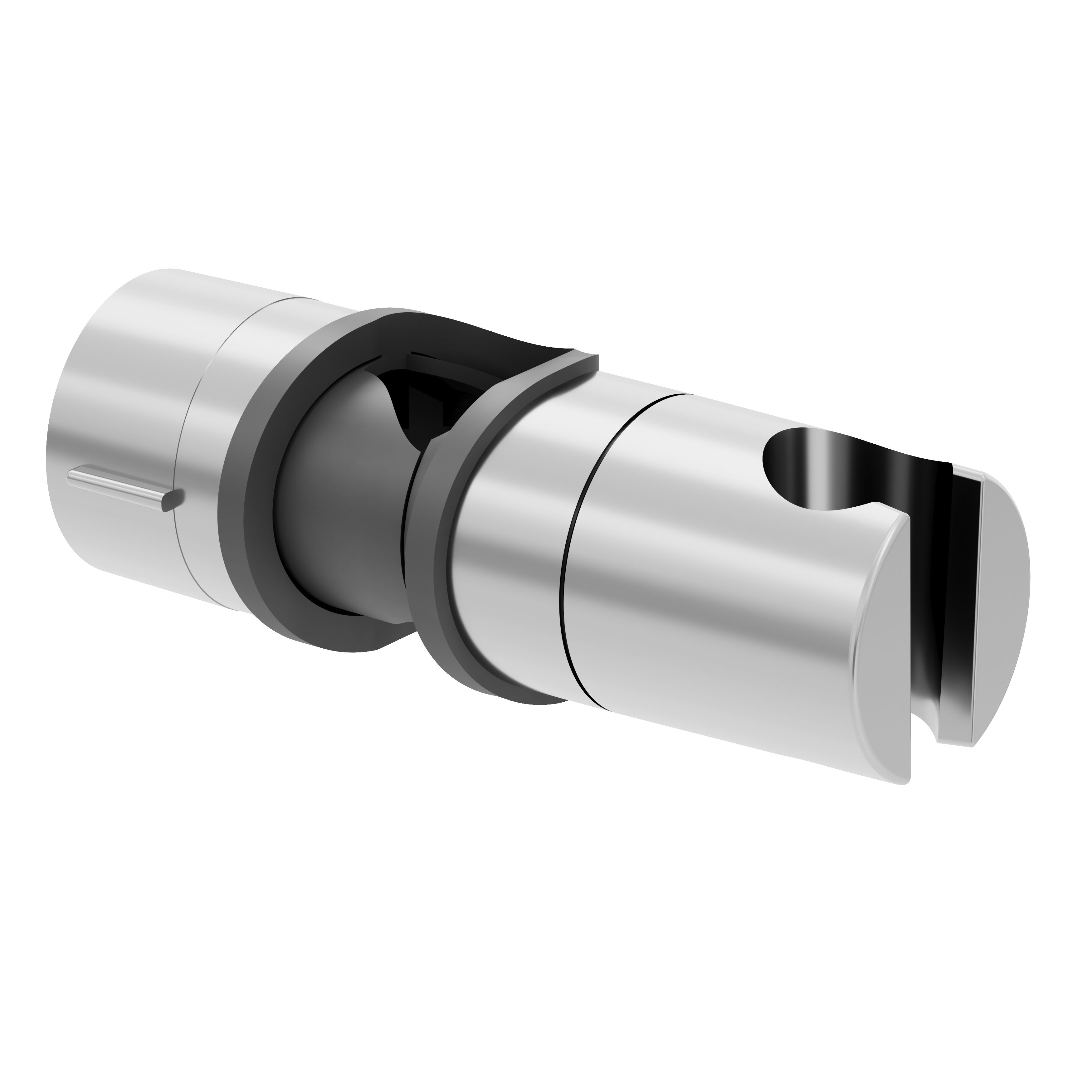 GoodHome Gloss Chrome effect Tightened Surface-mounted Shower head holder