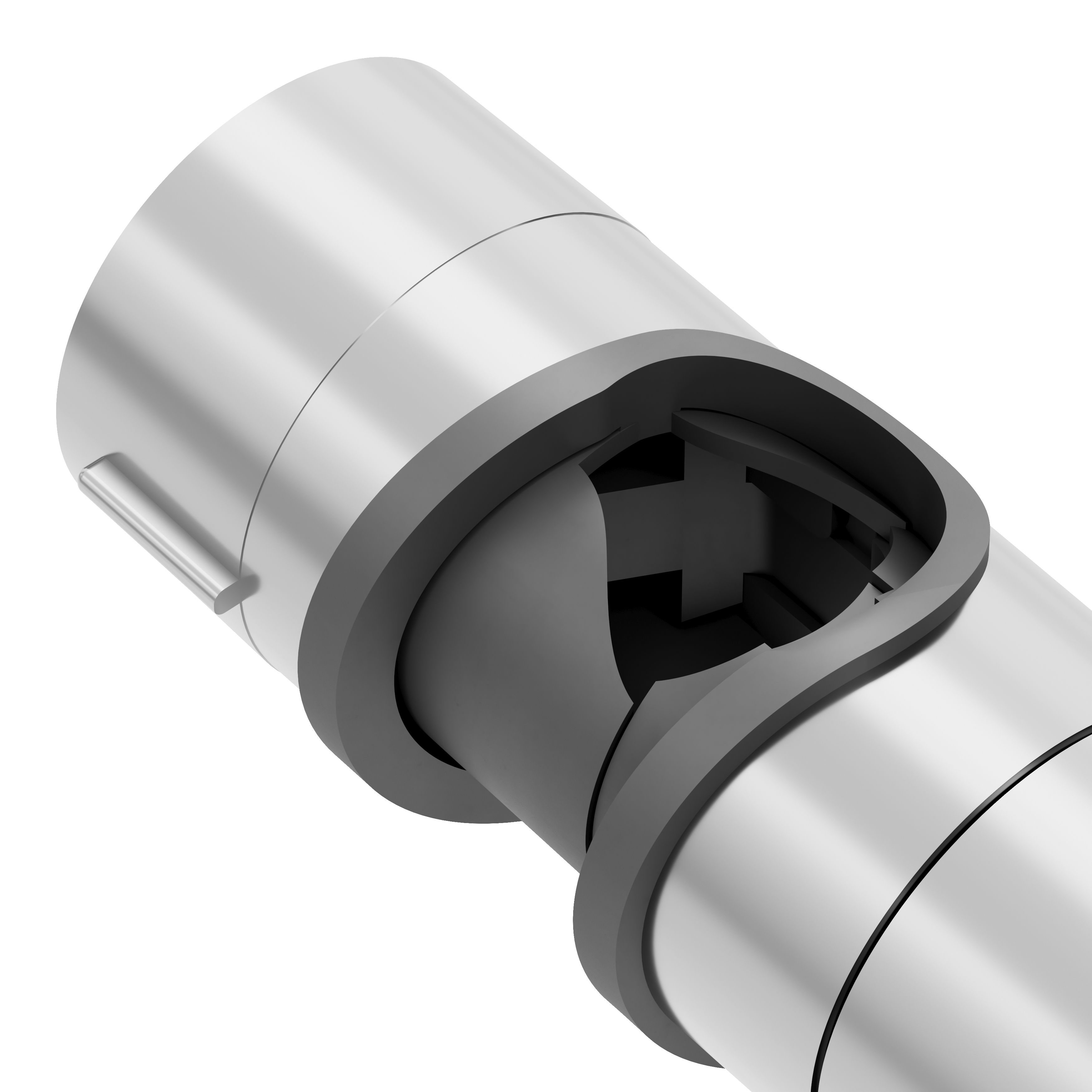 GoodHome Gloss Chrome effect Tightened Surface-mounted Shower head holder