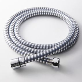 GoodHome Gloss Plastic & polyvinyl chloride (PVC) Shower hose, (L)1.75m