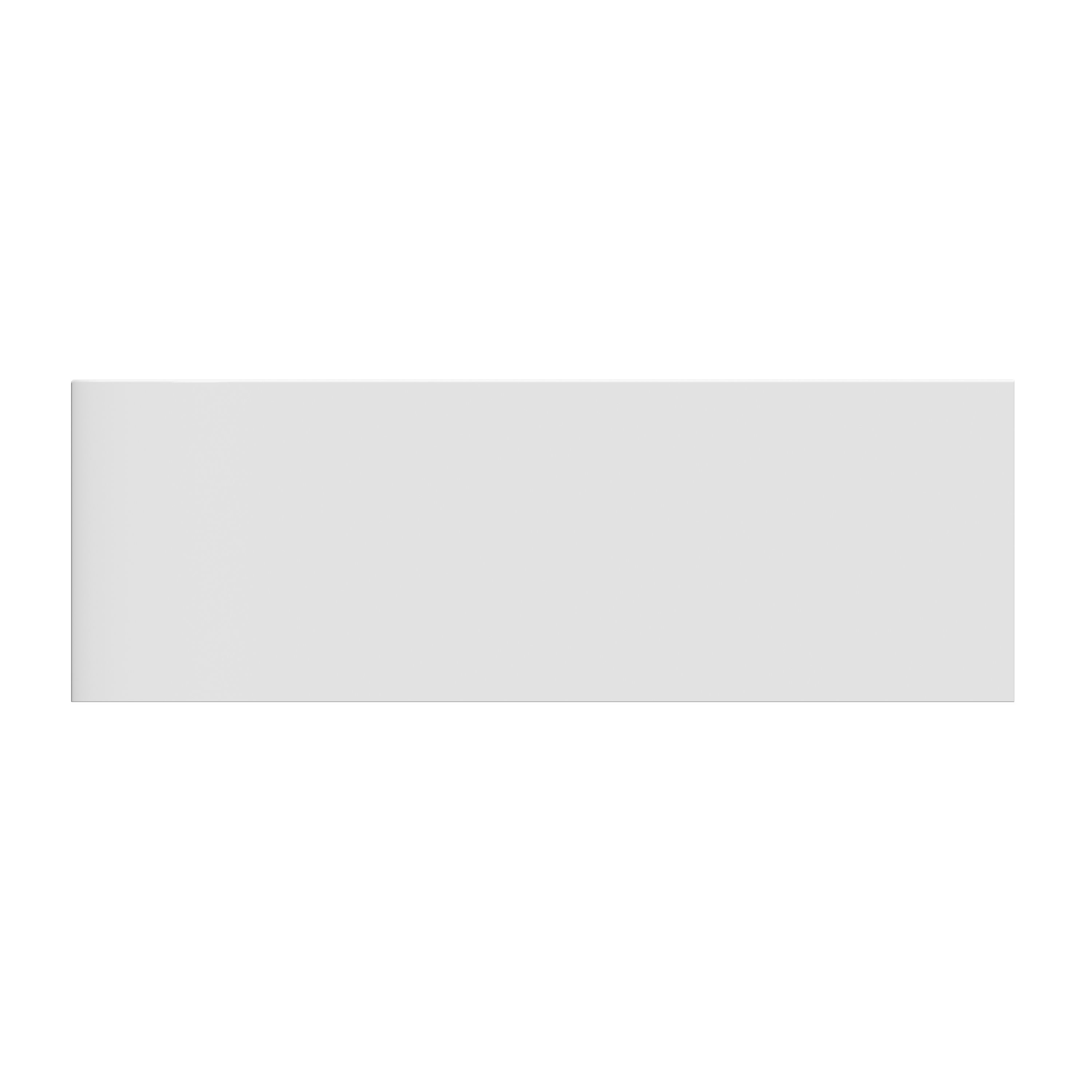 GoodHome Gloss White Back to wall Acrylic J-shaped Left-hand Bath (L)1700mm (W)750mm
