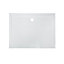GoodHome Gloss White Rectangular Centre drain Shower tray (L)80cm (W)120cm (H)4cm