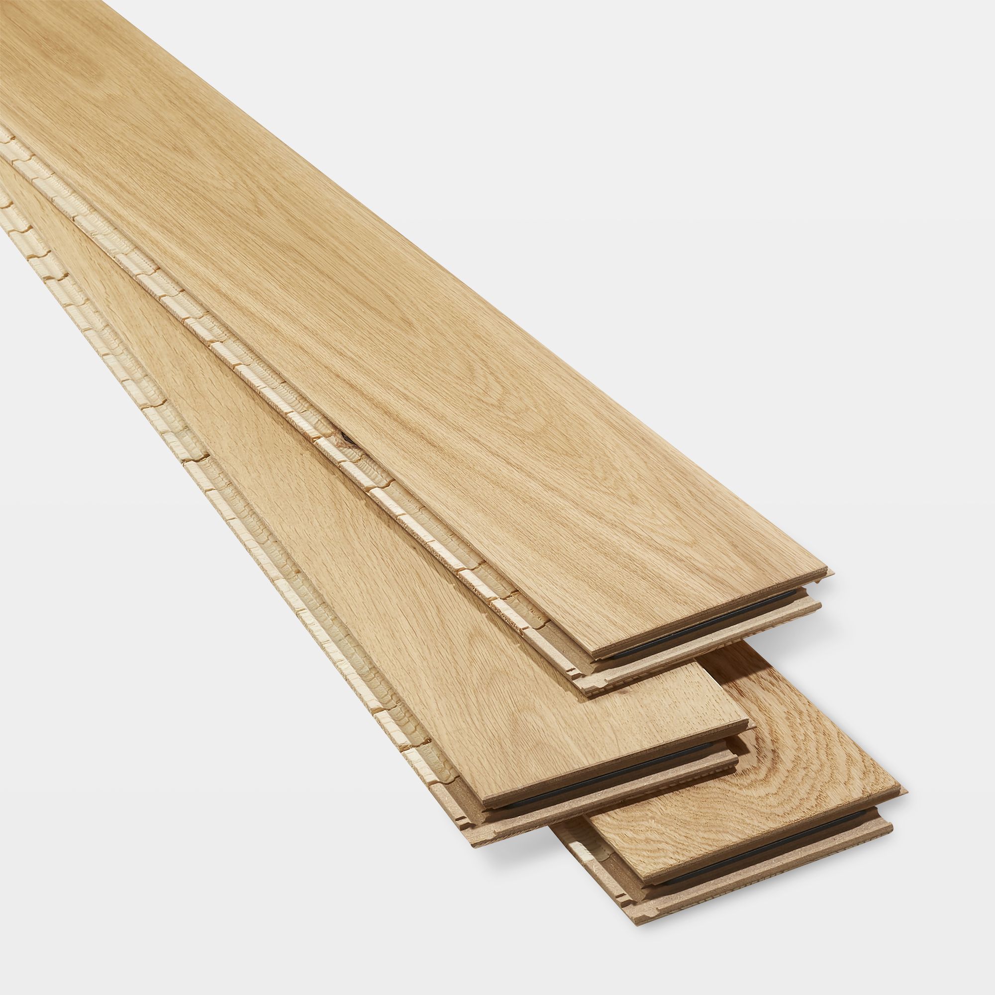 GoodHome Gosford Natural wood effect Wood Engineered Real wood top layer flooring, 0.99m²