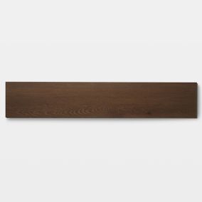 GoodHome Gospel Dark Brown Oak Wood effect Click vinyl Planks