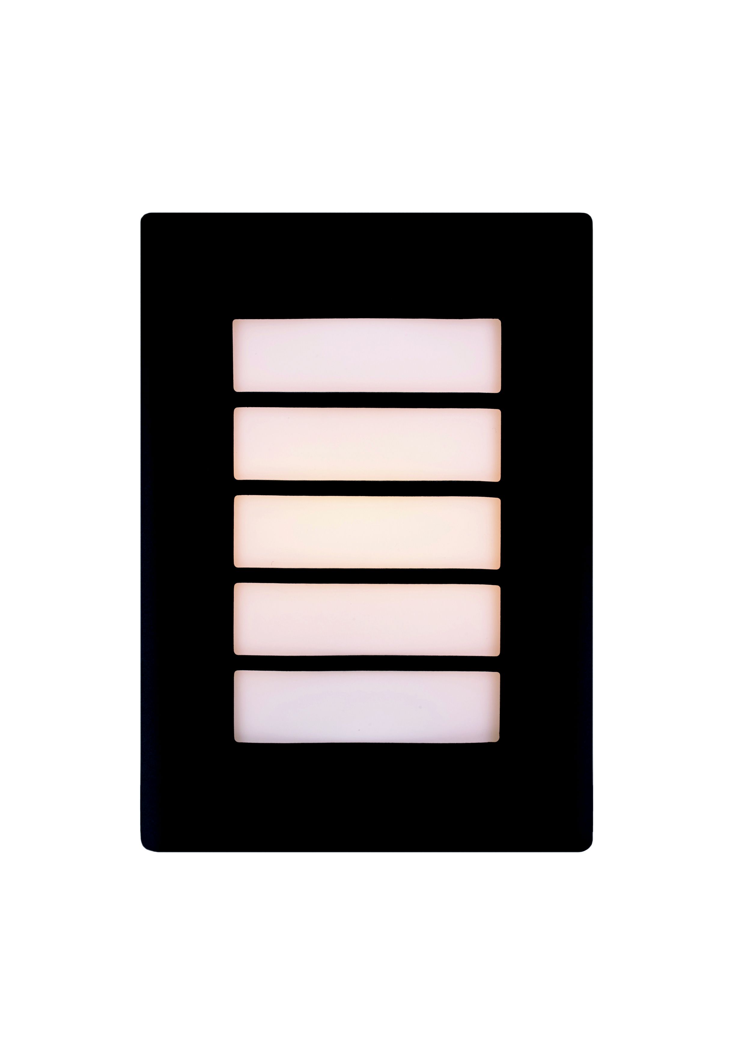 GoodHome Grandy Fixed Matt Dark Grey Mains-powered Outdoor Half wall light