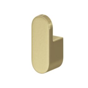 GoodHome Graphene Gold effect Zinc alloy Single Hook (Holds)1.5kg