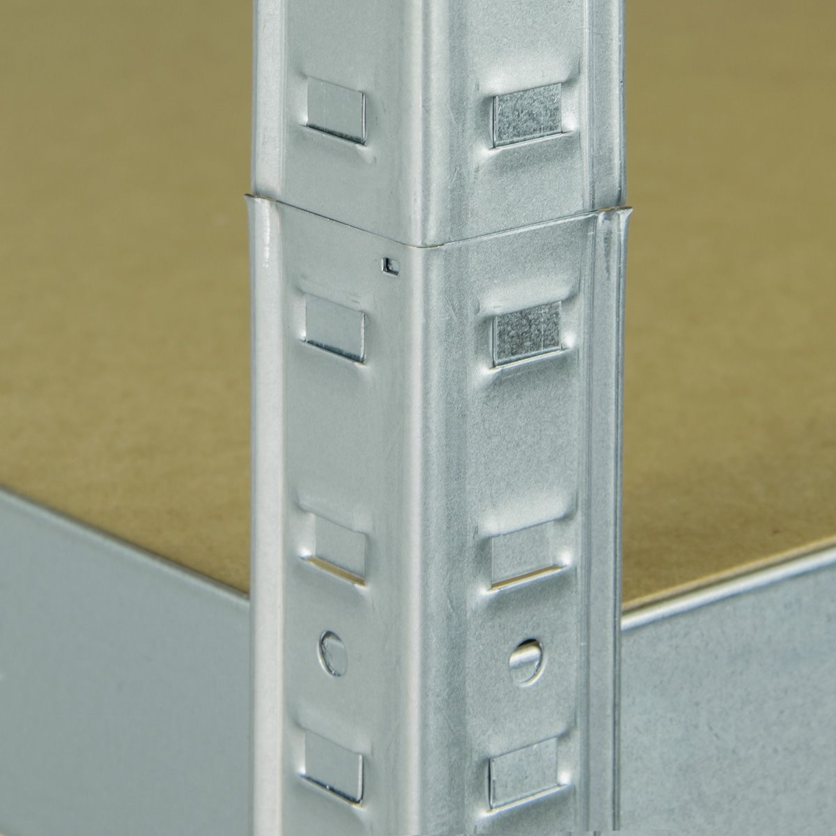 GoodHome Grey 5 shelf HDF & steel Shelving unit (H)1800mm (W)900mm