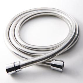 GoodHome Grey Plastic & polyvinyl chloride (PVC) Shower hose, (L)1.75m
