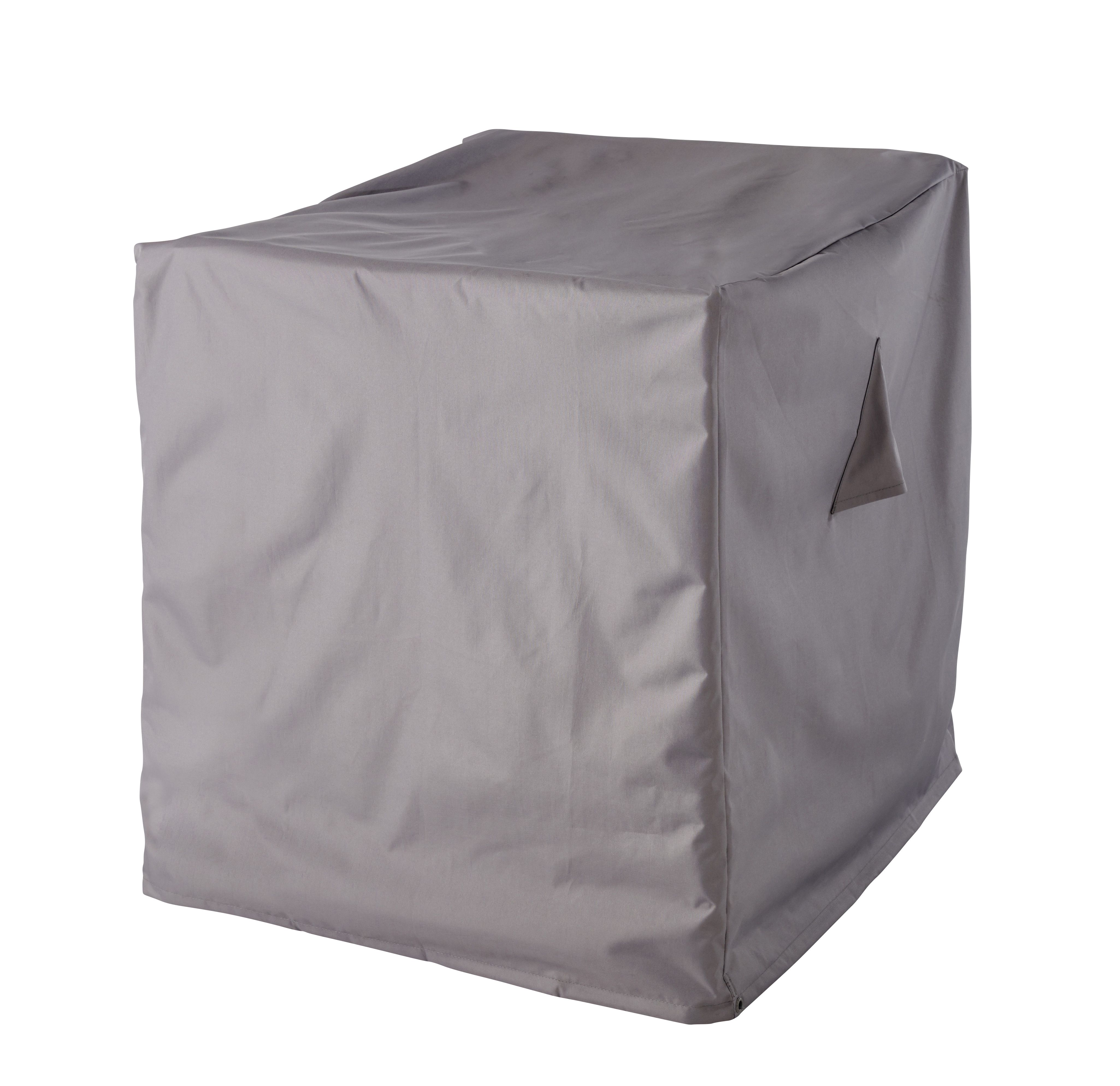 GoodHome Grey Rectangular Armchair cover 80cm(H) 77cm(W) Tradepoint