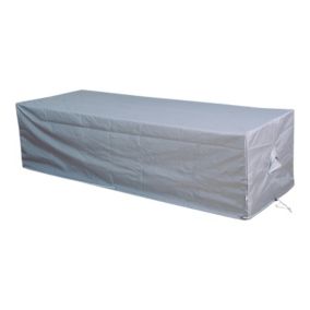 GoodHome Grey Rectangular Sun lounger cover 30cm(H) 70cm(W) 200cm (L)