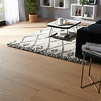 GoodHome Halland White Oak Real wood top layer flooring, 1.37m² Pack