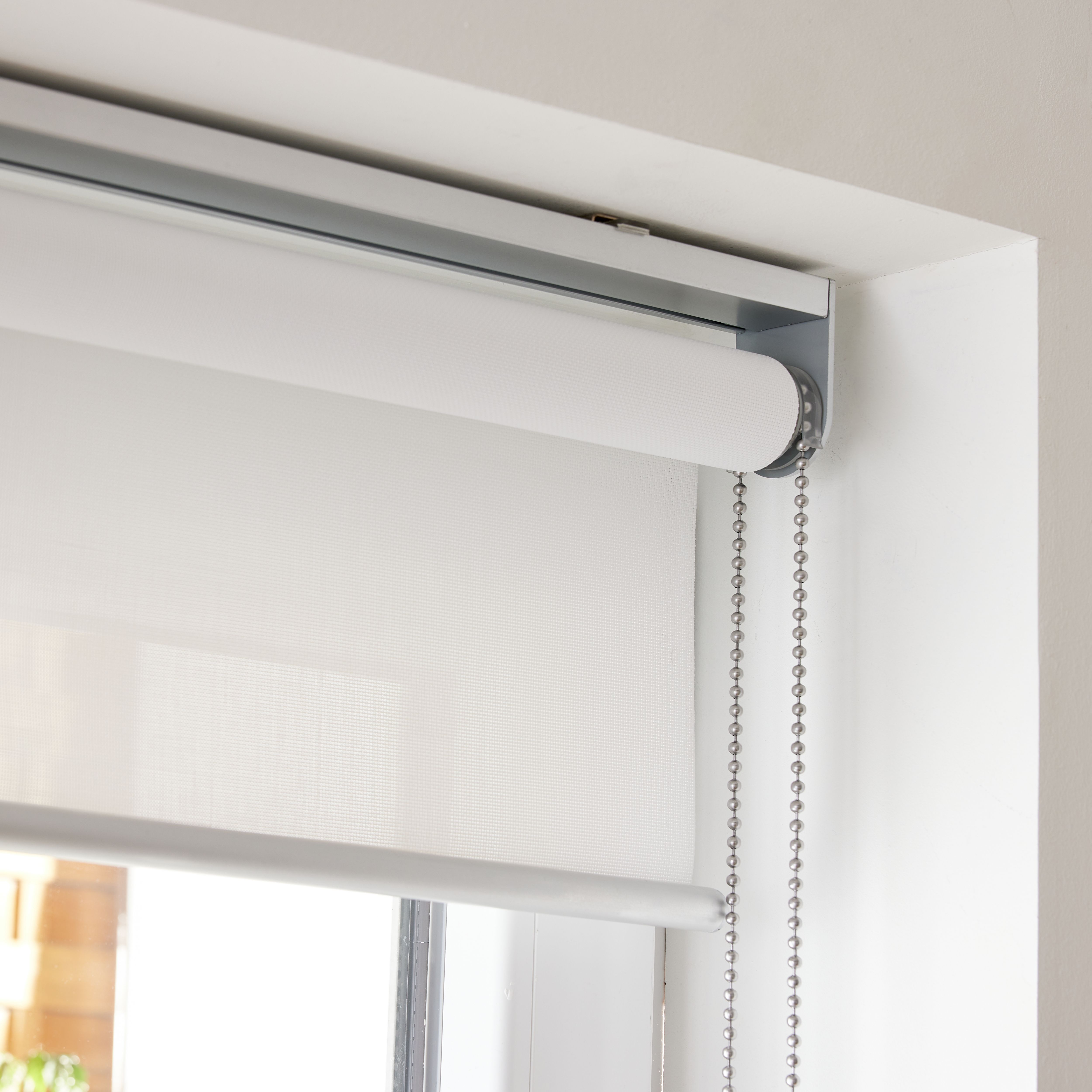 GoodHome Halo Corded Concrete grey Daylight Roller Blind (W)120cm (L)180cm