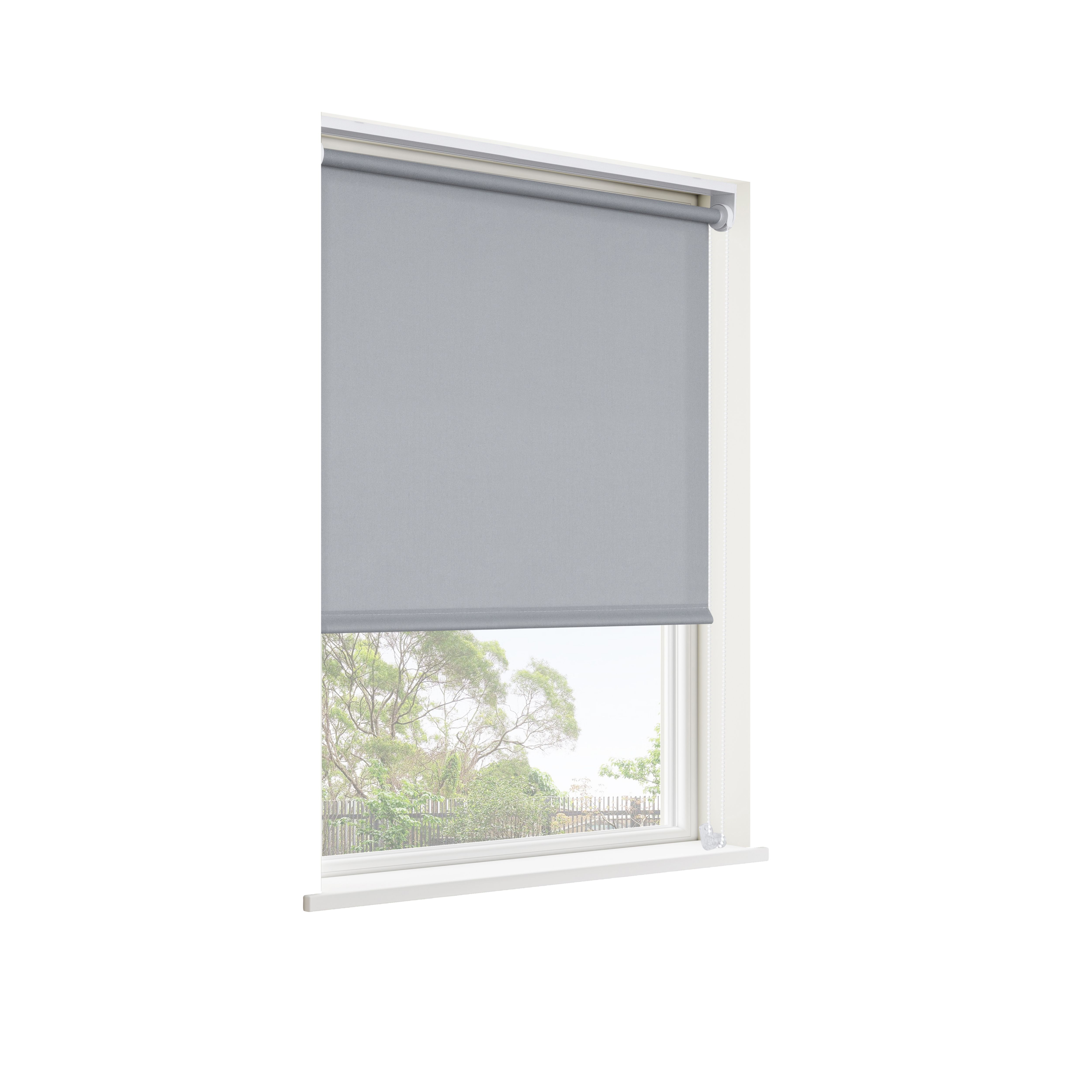 GoodHome Halo Corded Concrete grey Daylight Roller Blind (W)120cm (L)180cm