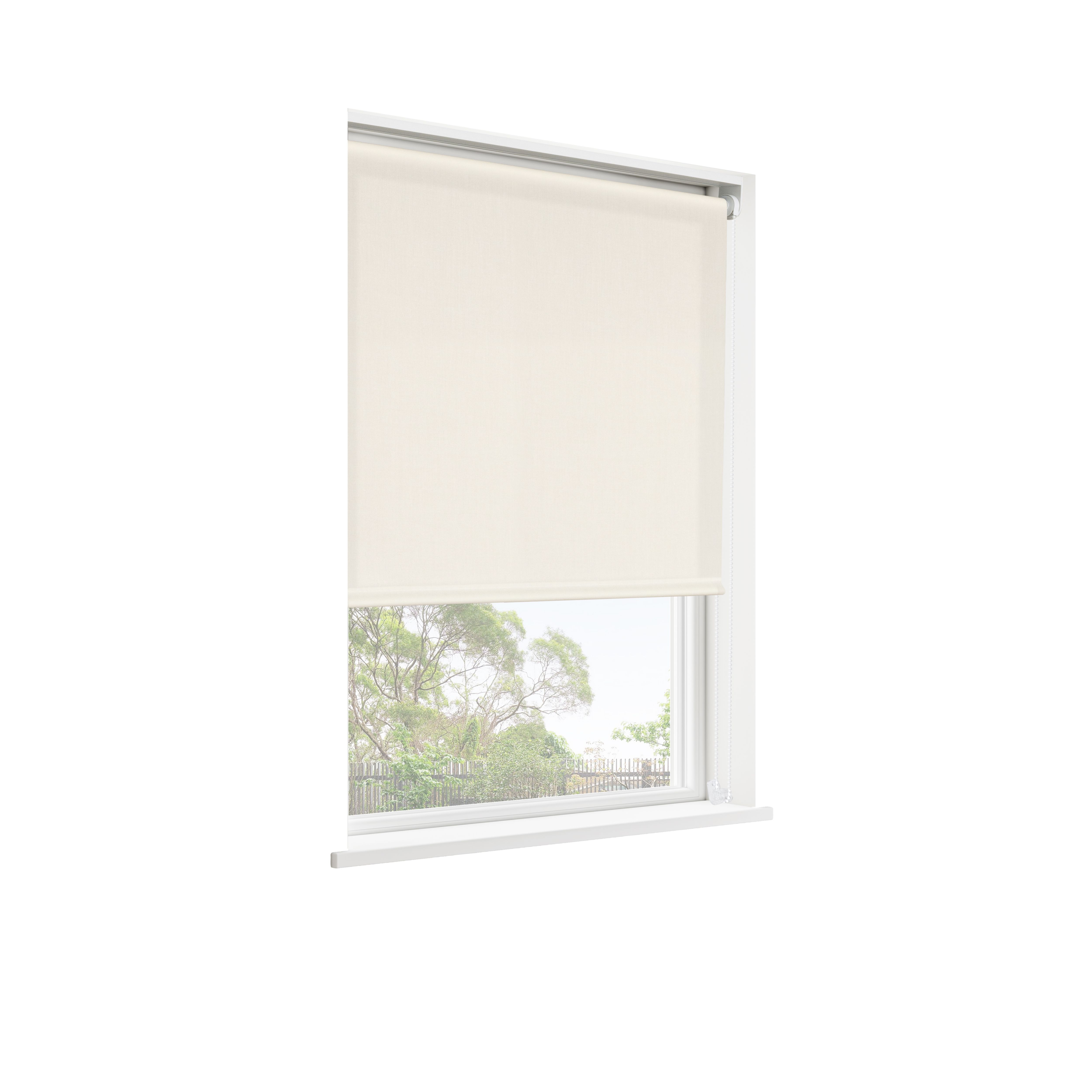 GoodHome Halo Corded Off white Daylight Roller Blind (W)160cm (L)180cm