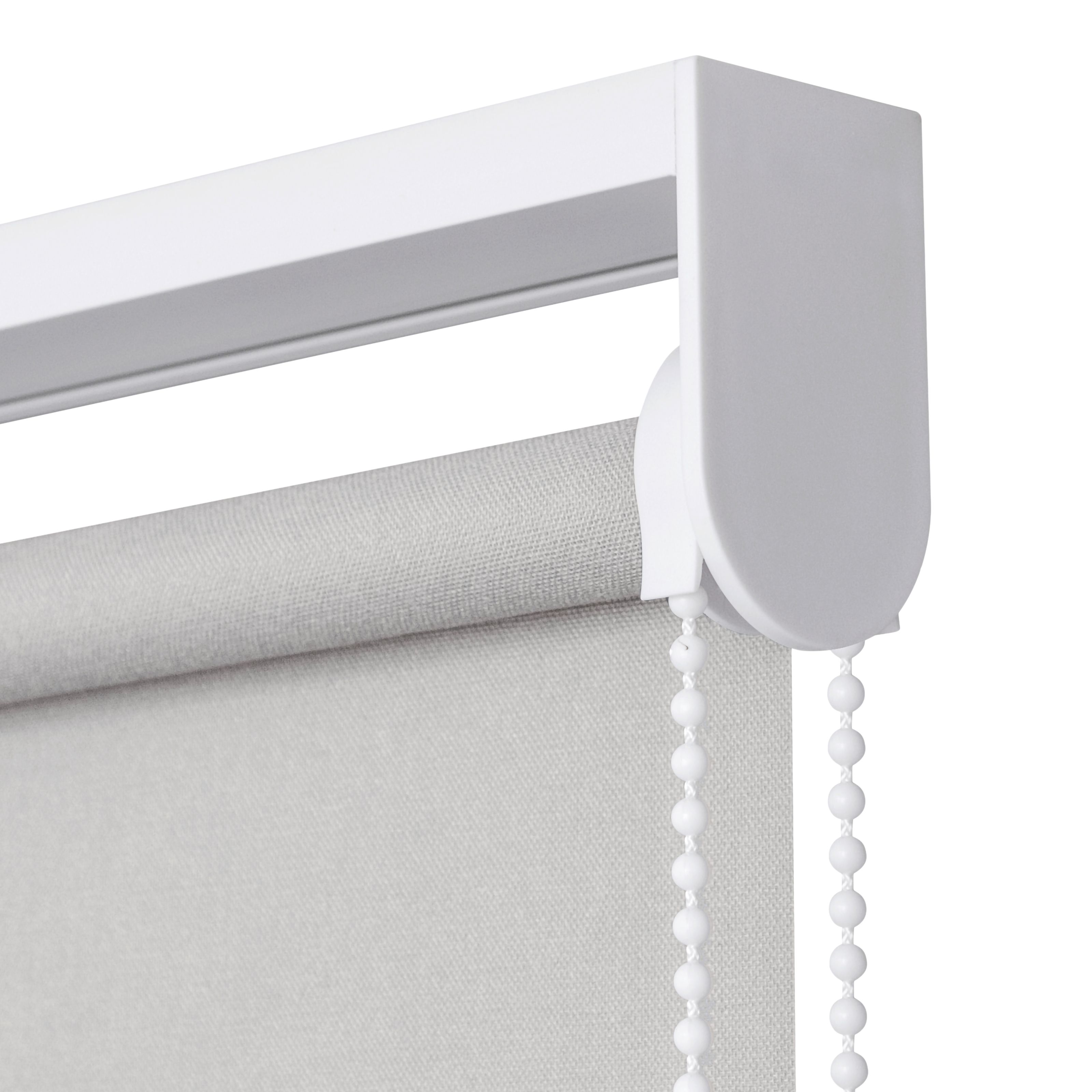 GoodHome Halo Corded Pearl grey Daylight Roller Blind (W)180cm (L)180cm