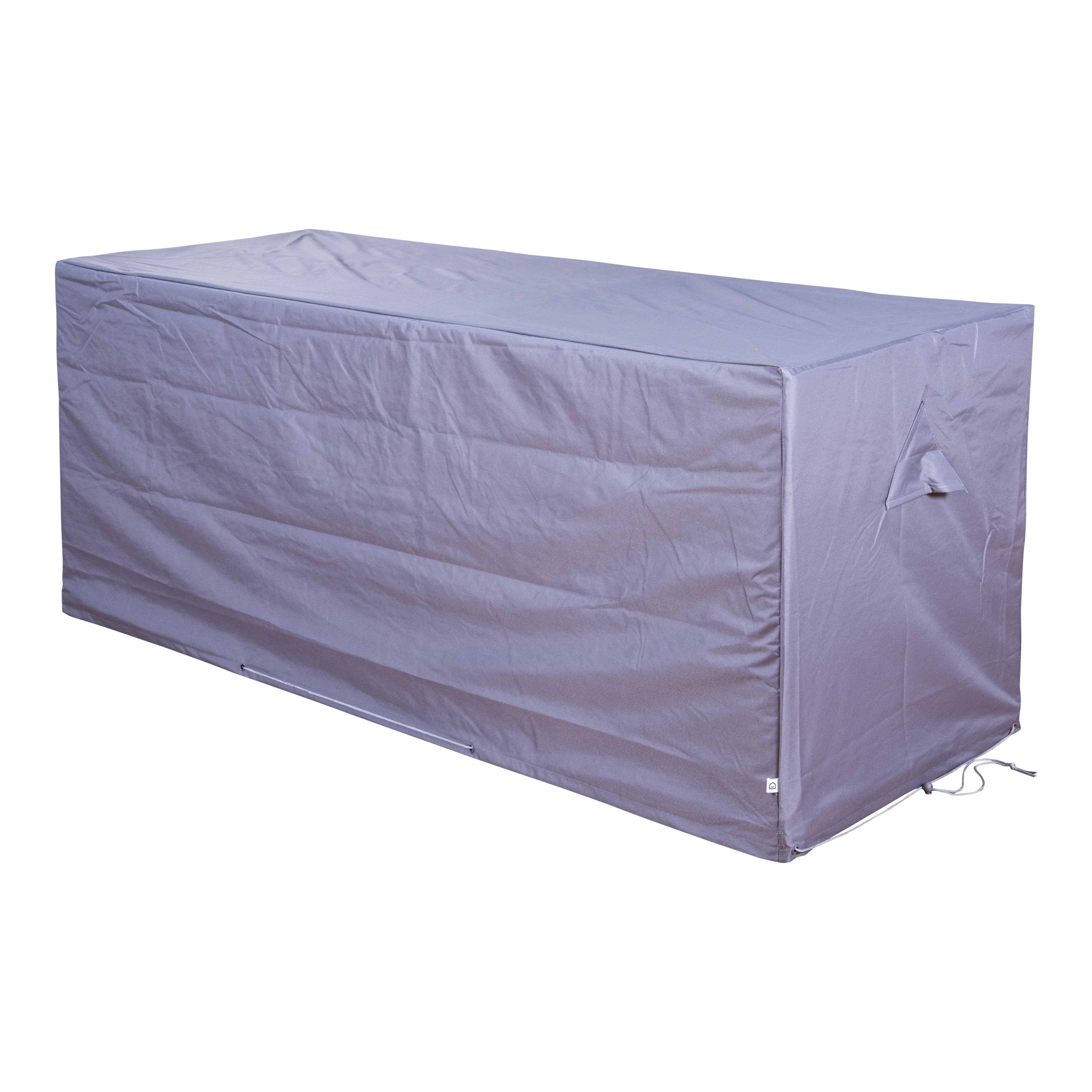 GoodHome Hamilton Grey Rectangular Dining set cover 80cm(H) 73cm(W