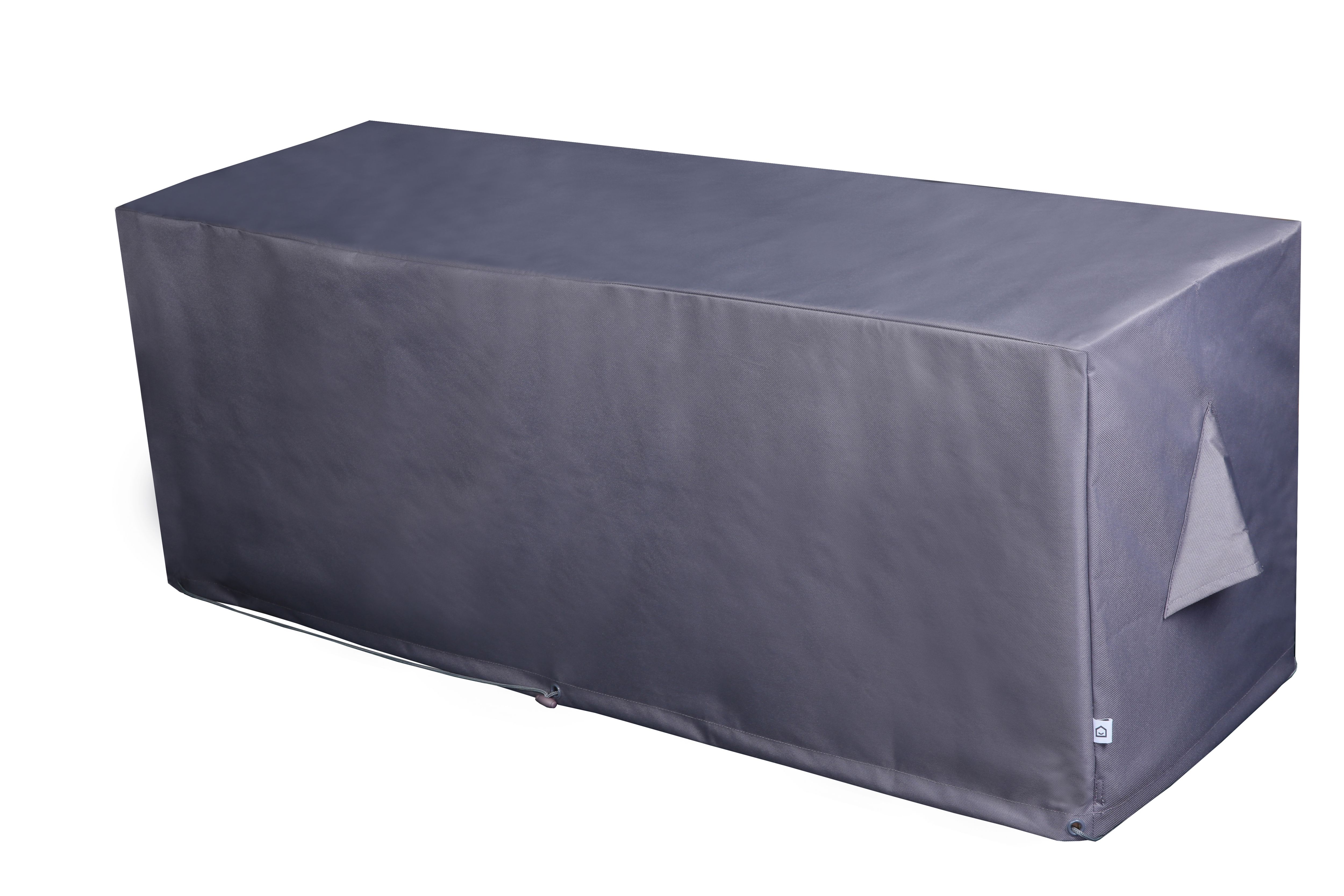 GoodHome Hamilton Steel grey Rectangular Bench cover 123cm(L) 46cm(H) 41cm(W)