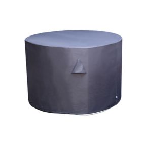 GoodHome Hamilton Steel grey Round Dining table cover 78cm(H) 123cm(Dia)