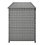 GoodHome Hamilton Steeple grey Rattan effect Storage box (W) 125cm x (D) 55cm