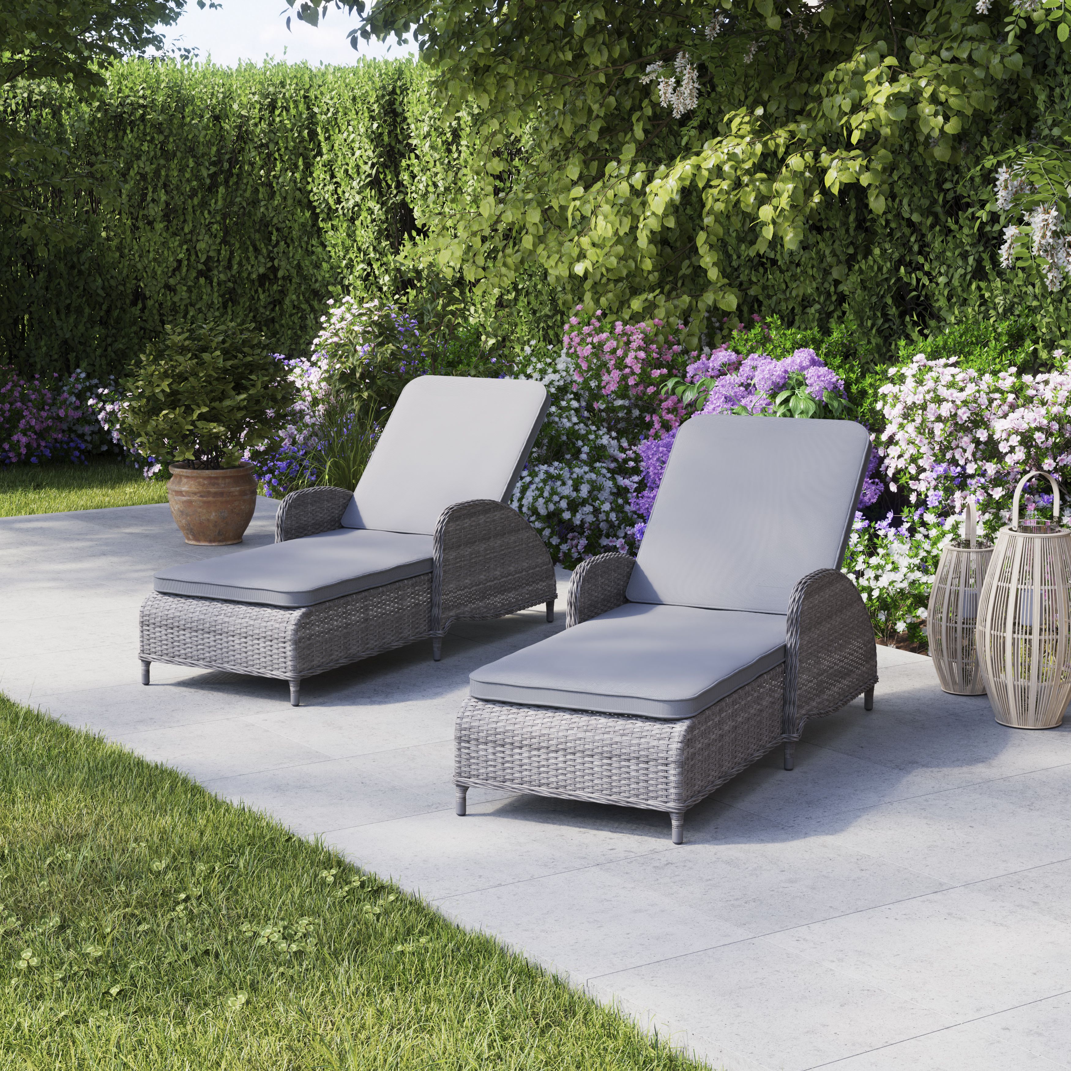 Sun store loungers b&m