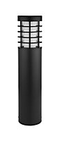 GoodHome Hampstead Black Mains-powered 1 lamp Integrated LED Outdoor Post light (H)440mm