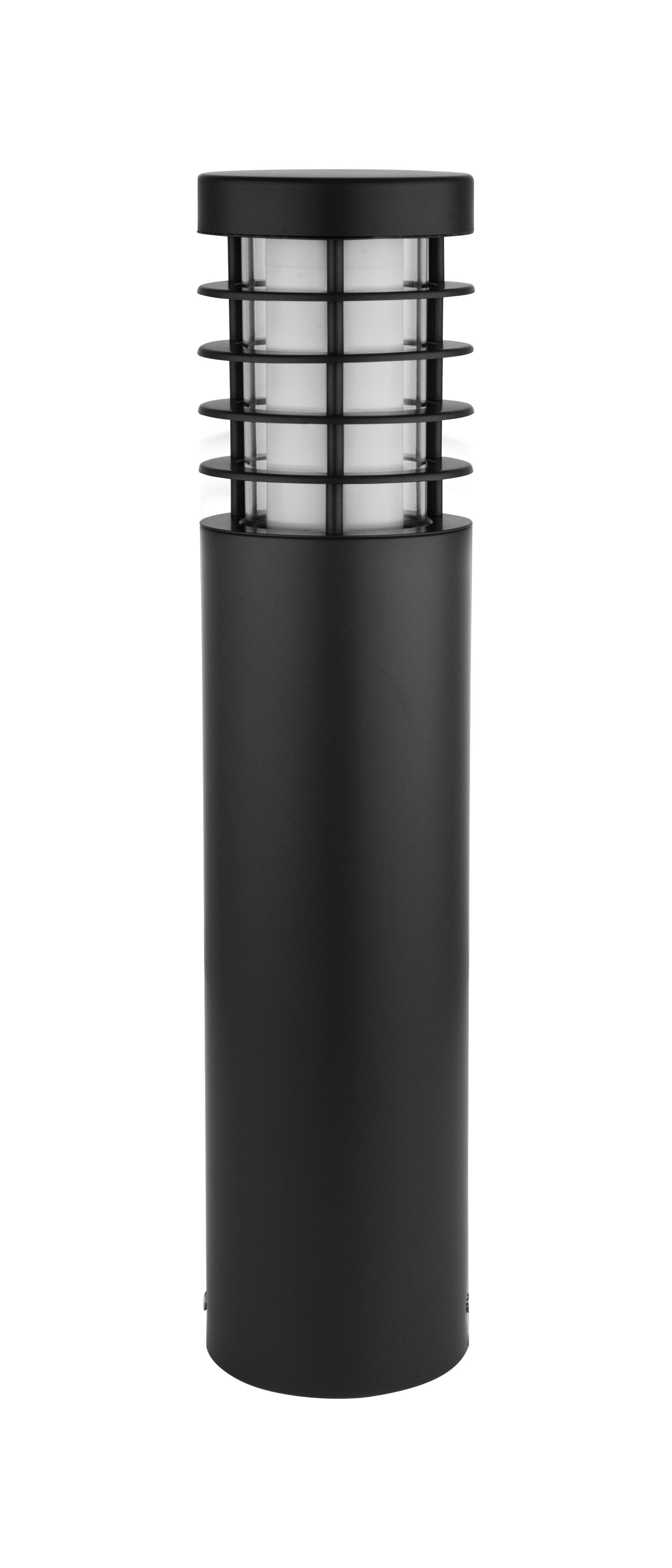 GoodHome Hampstead Black Mains-powered 1 lamp Integrated LED Outdoor Post light (H)440mm