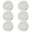 GoodHome hardin Stainless steel Mains-powered Neutral white LED Round Deck light
