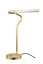 GoodHome Hatfield Matt Gold effect Integrated LED Straight Table lamp