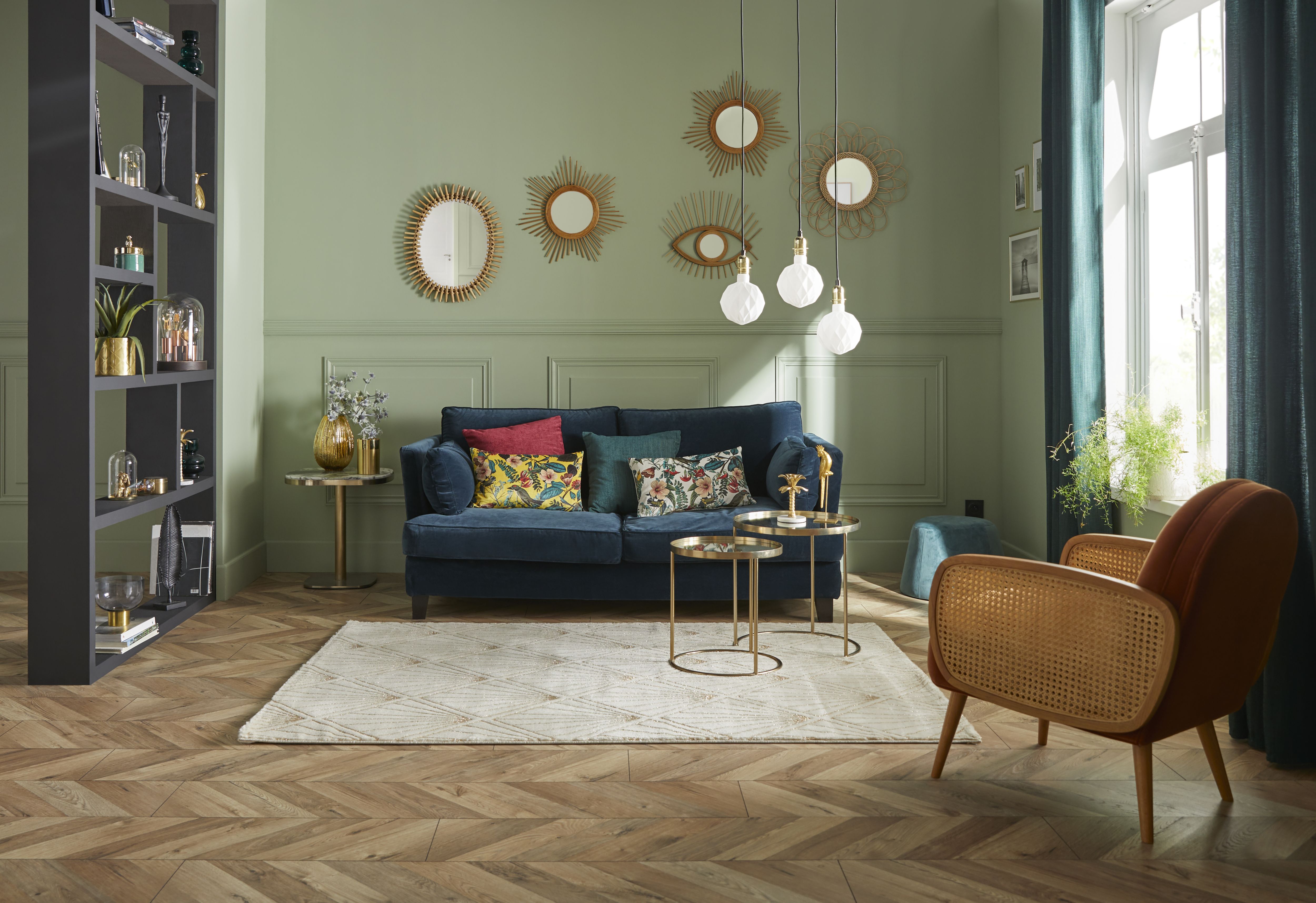 GoodHome Heanor Light oak effect Laminate Flooring, 2.7m²