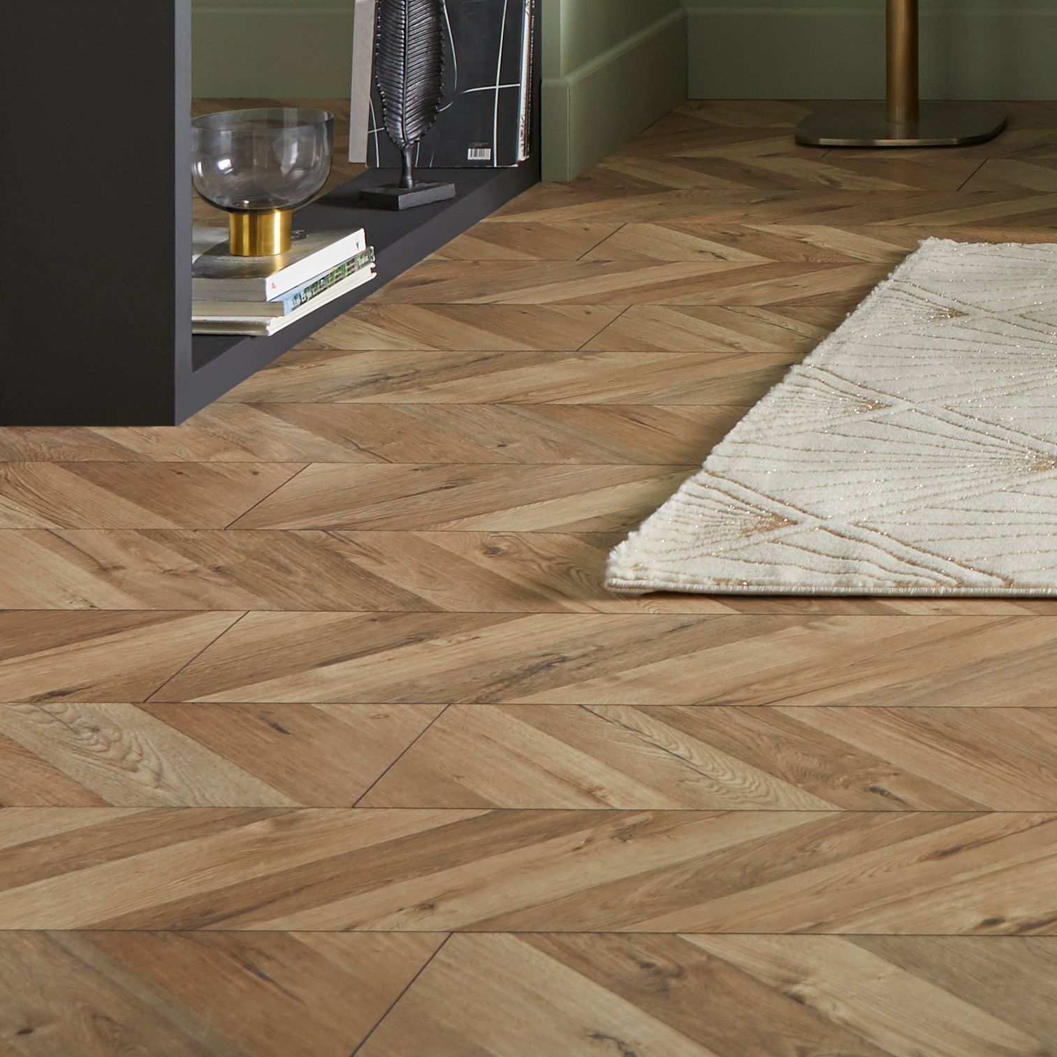 GoodHome Heanor Light oak effect Laminate Flooring, 2.7m²