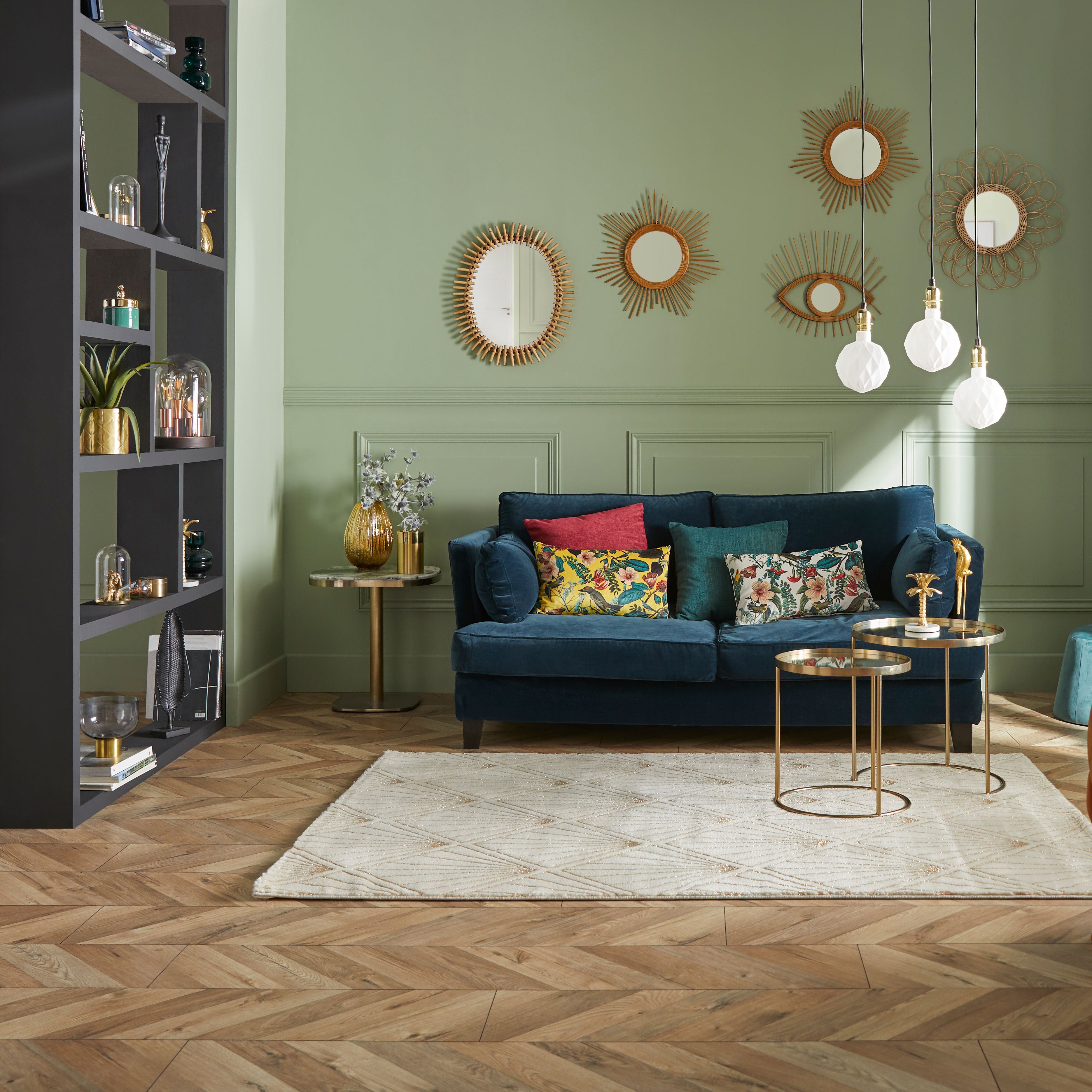 GoodHome Heanor Light oak effect Laminate Flooring, 2.7m²