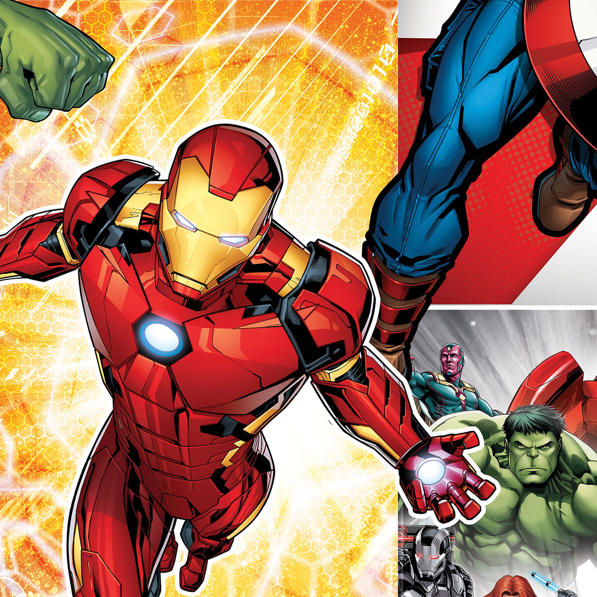 GoodHome Heimia Multicolour Avengers Smooth Wallpaper