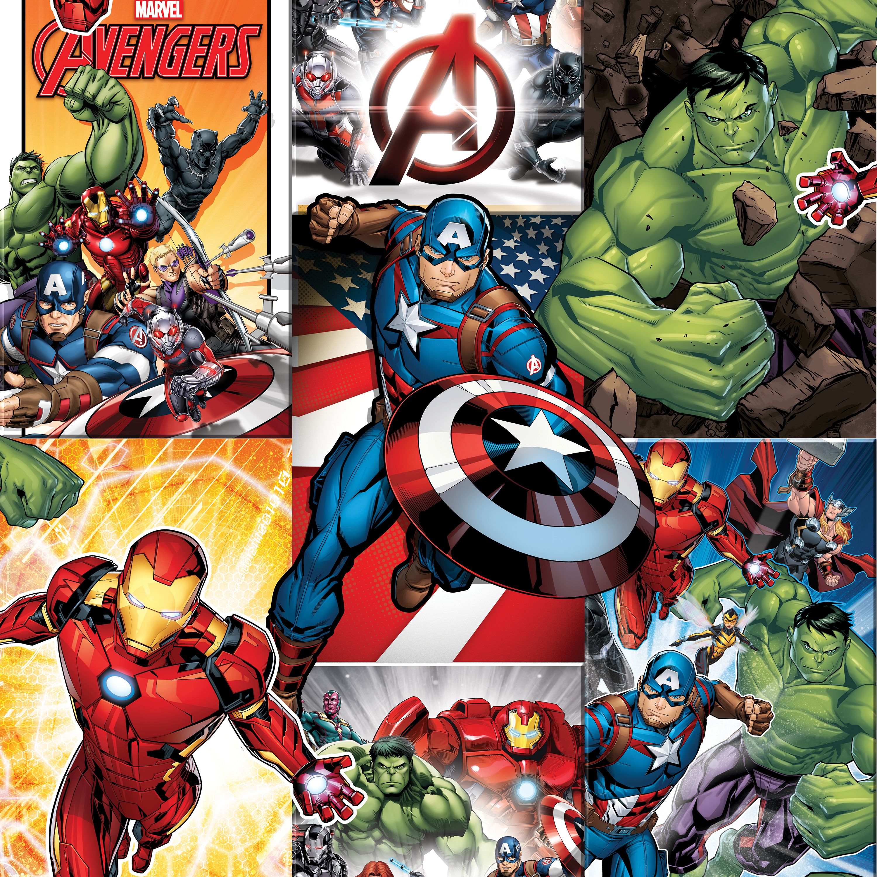 GoodHome Heimia Multicolour Avengers Smooth Wallpaper