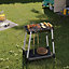 GoodHome Hensen Compact Black Charcoal Barbecue