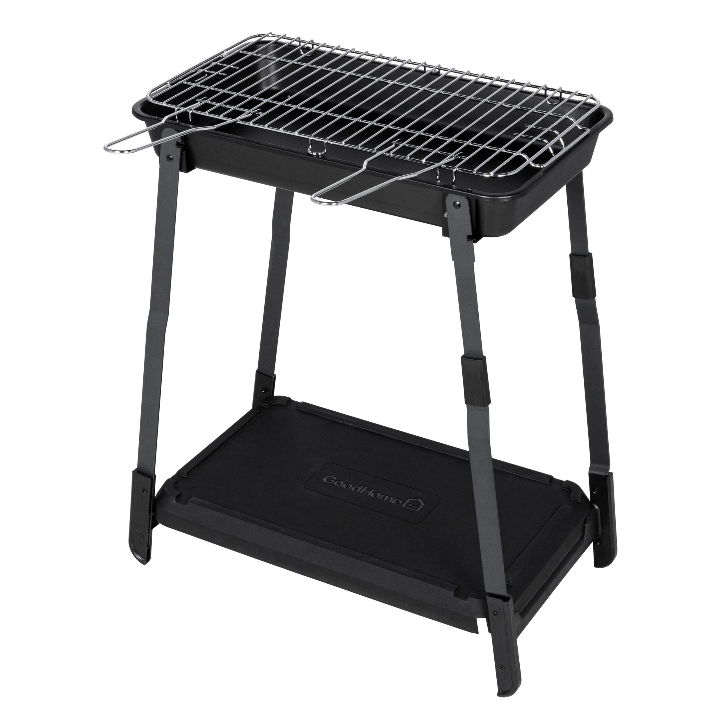 GoodHome Hensen Compact Black Charcoal Barbecue