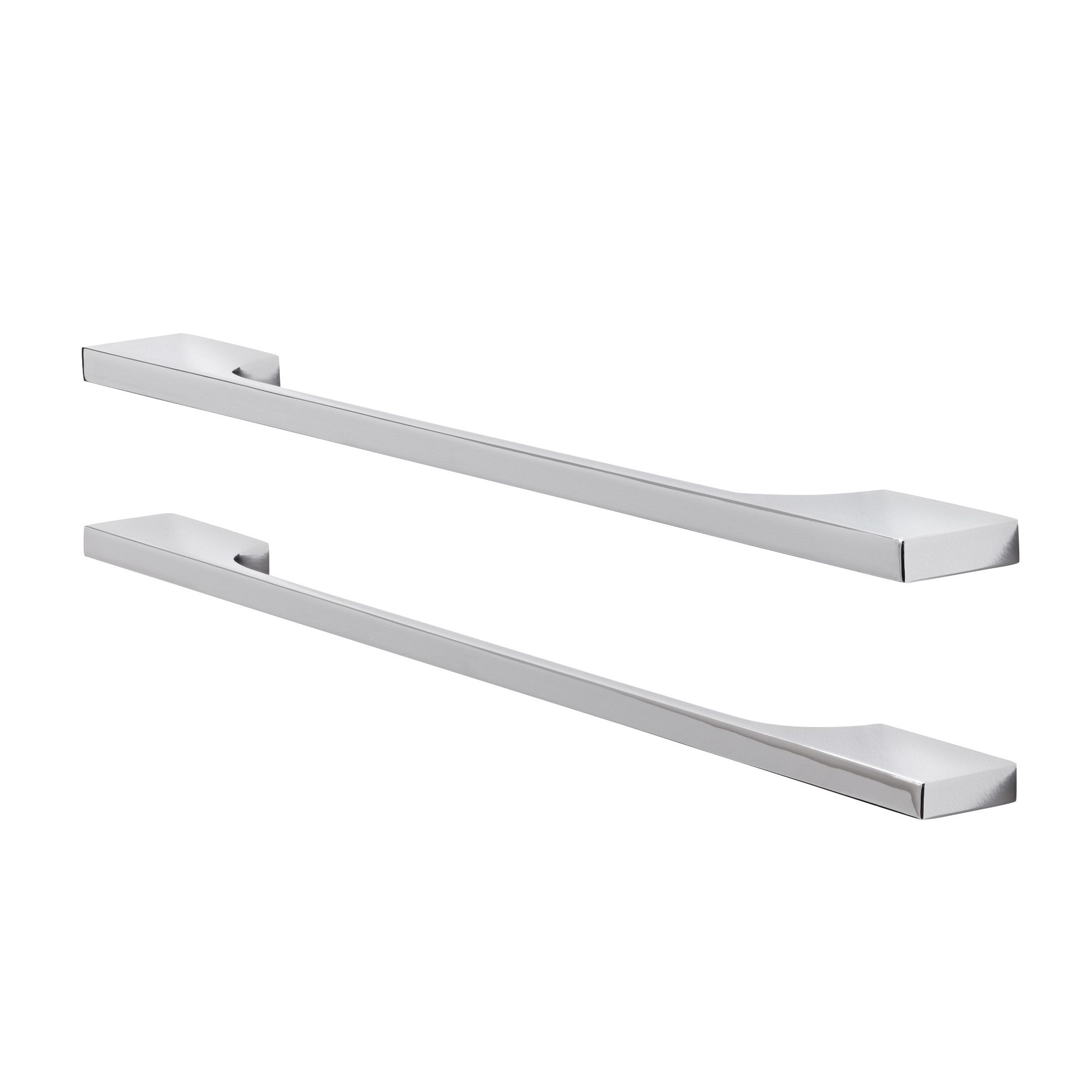 GoodHome Hikide Chrome effect Silver Kitchen cabinets Handle (L)352mm