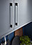 GoodHome Hikide Chrome effect Silver Kitchen cabinets Handle (L)352mm