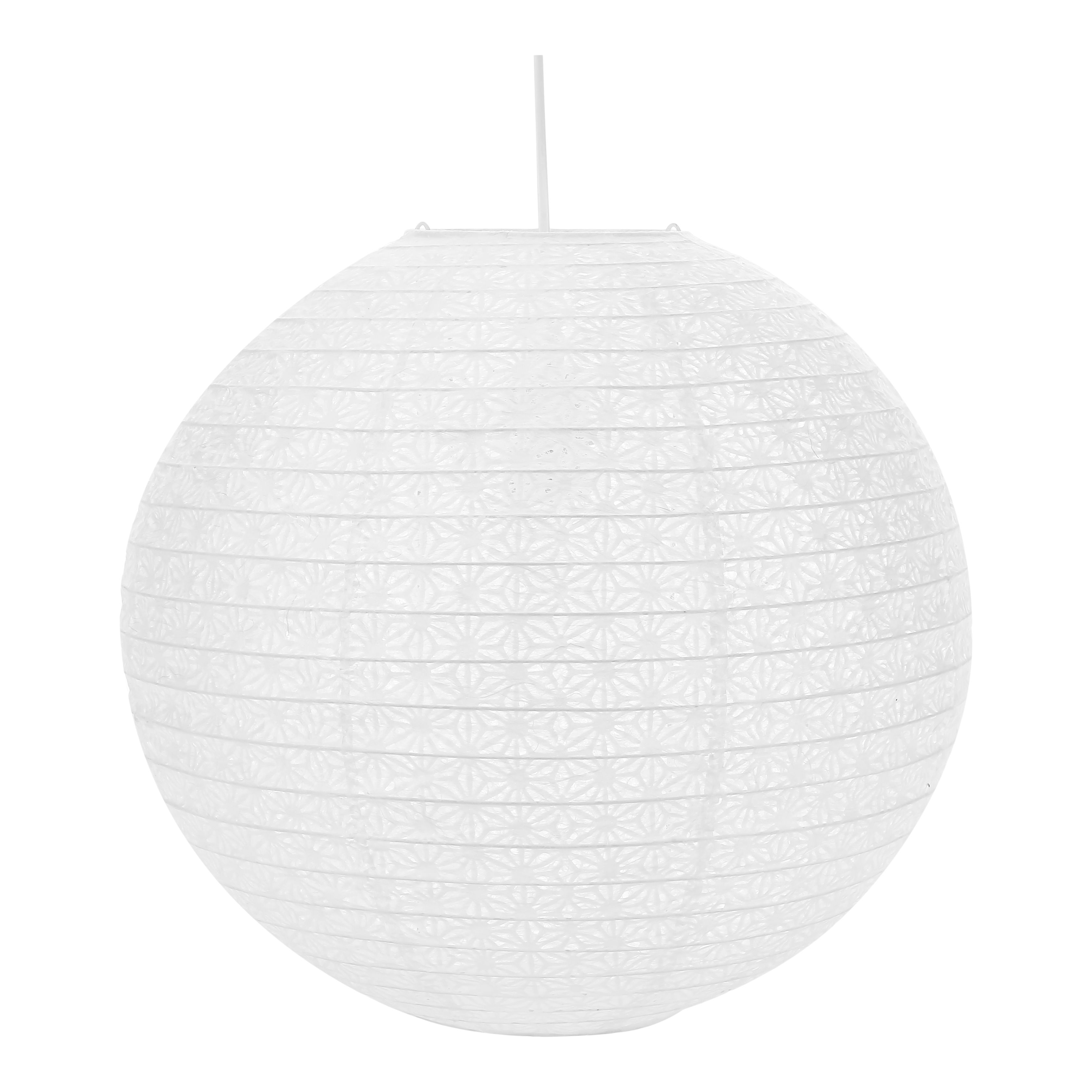 GoodHome Hillstar White Floral Round Lamp shade (D)38cm