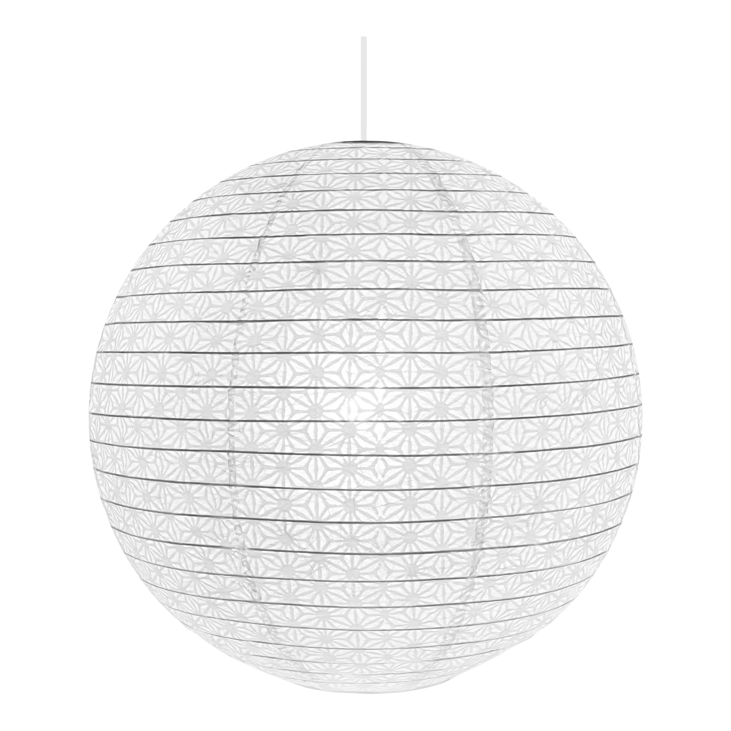 GoodHome Hillstar White Floral Round Lamp shade (D)38cm