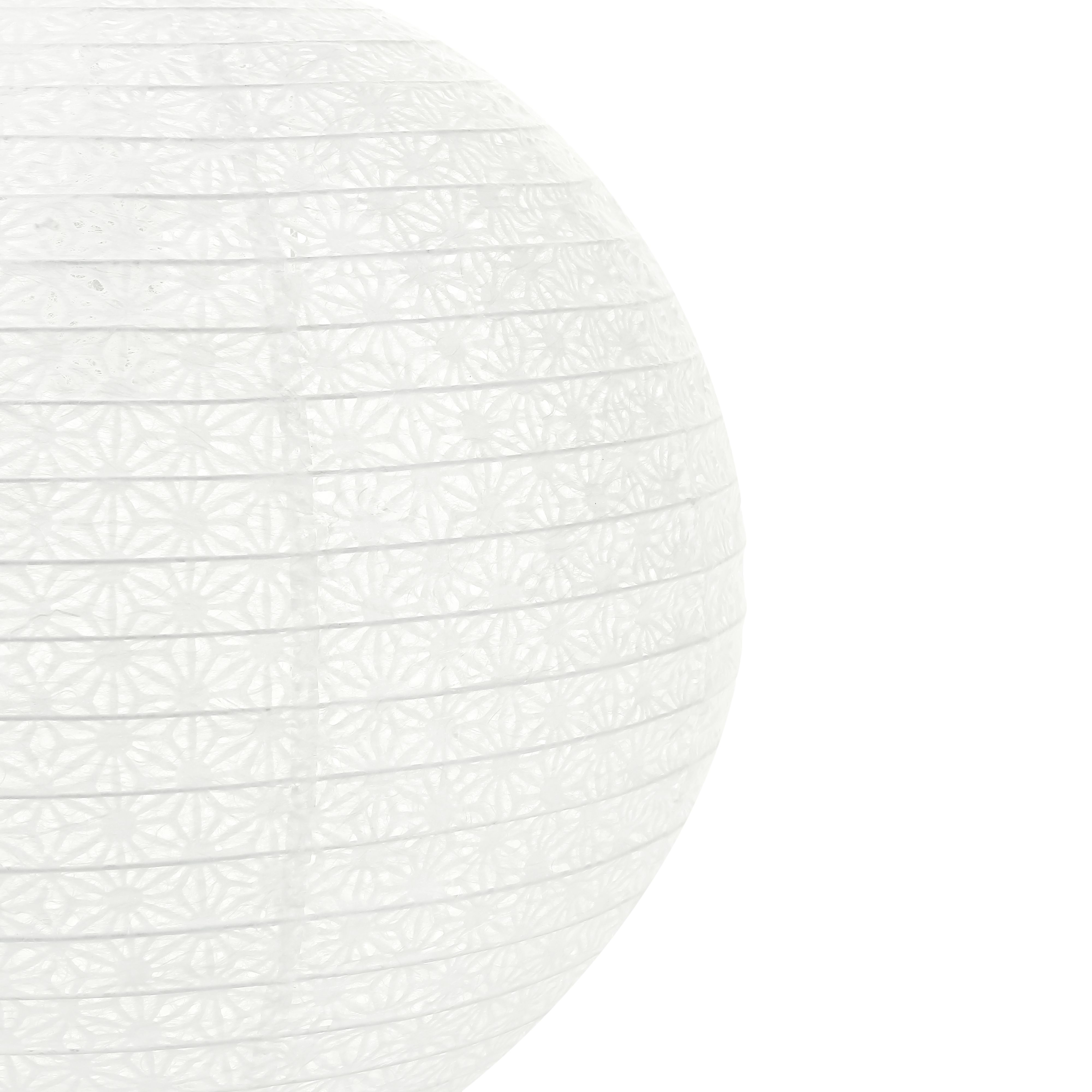 GoodHome Hillstar White Floral Round Lamp shade (D)38cm