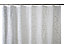 GoodHome Hiuchi Transparent & silver Polka Dot Shower curtain (H)200cm (W)180cm